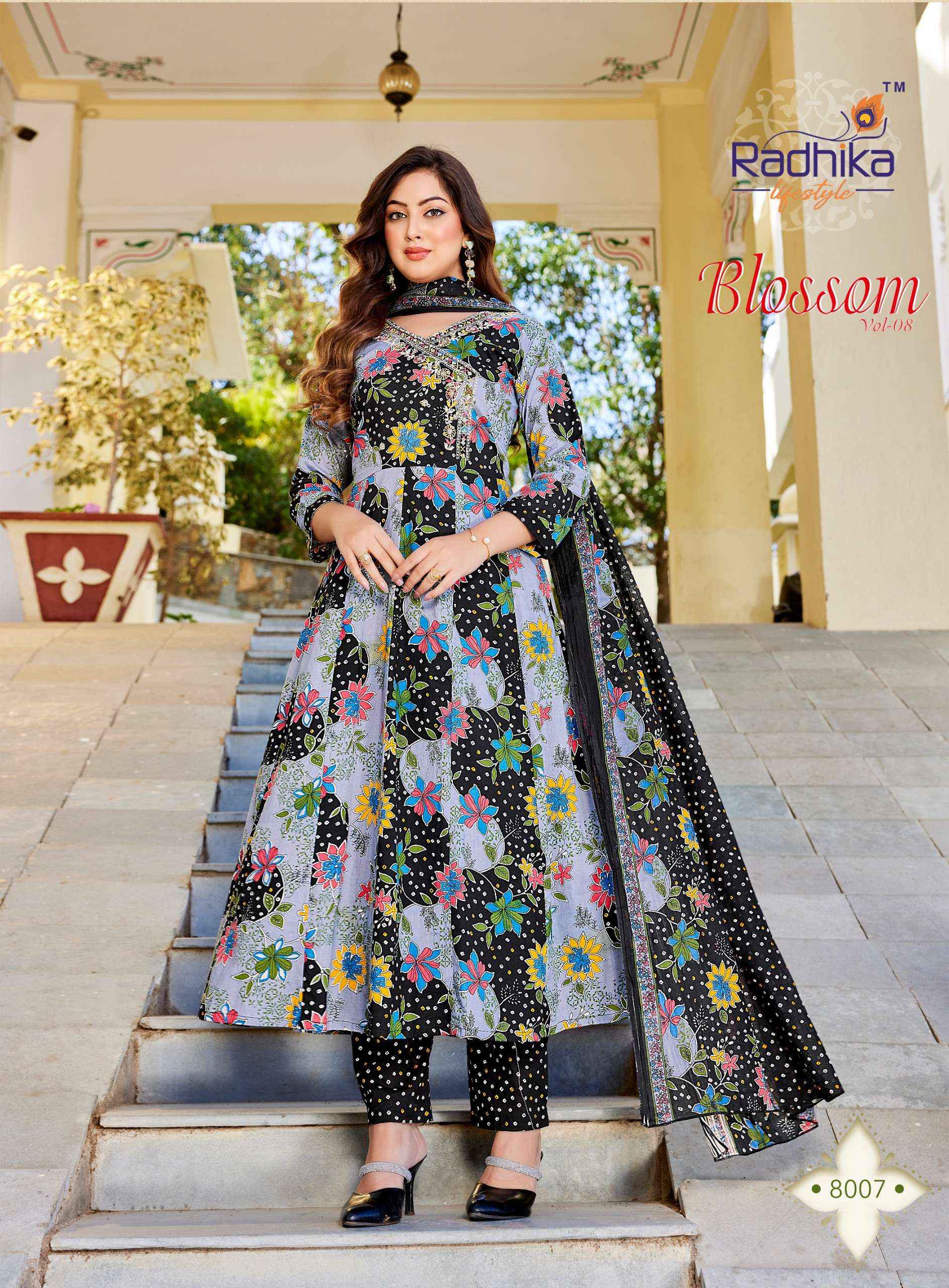 Radhika Lifestyle Blossom Vol 8 Cotton Kurti Combo 8 pcs Catalogue