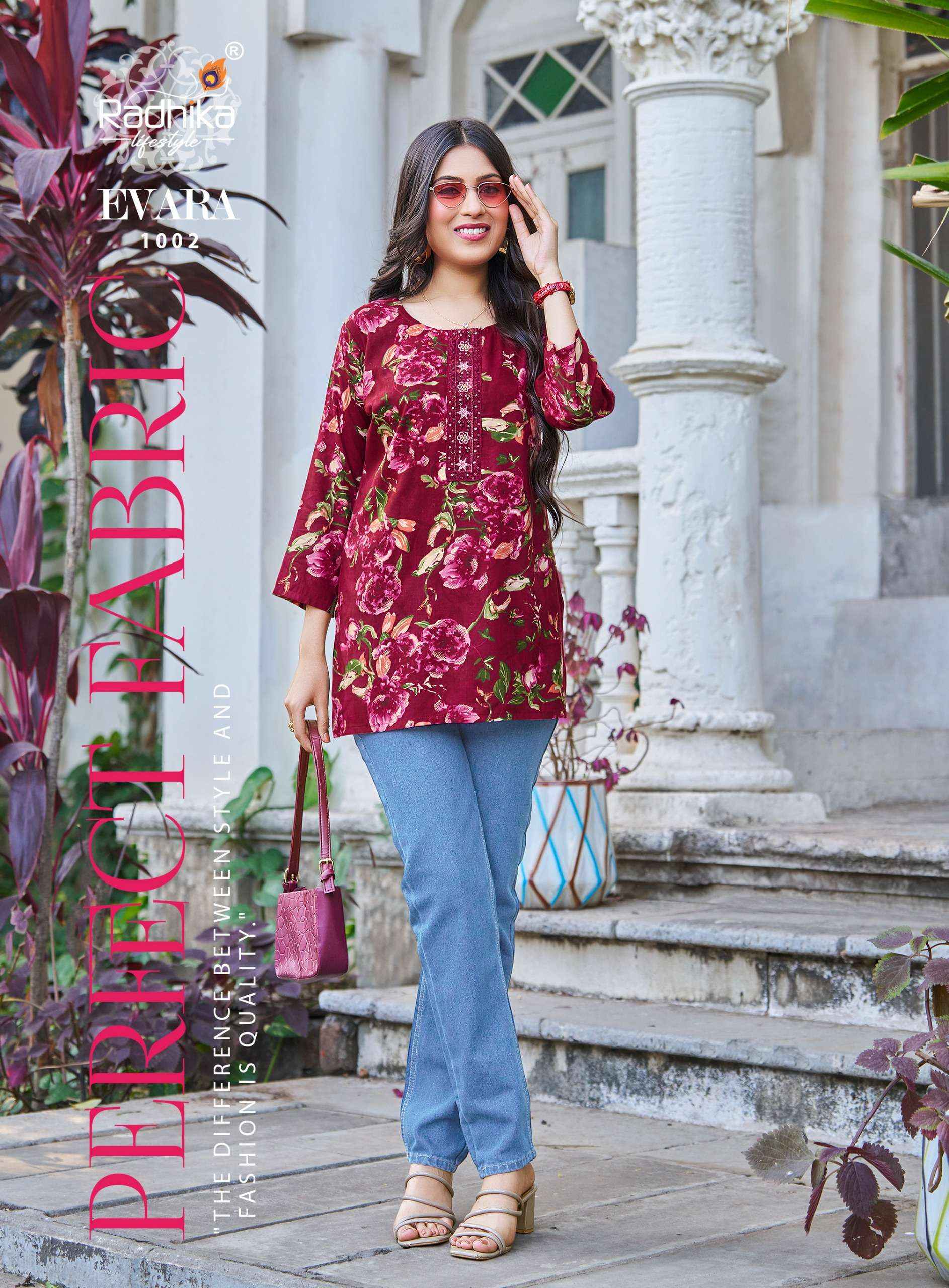 Radhika Lifestyle Evara Vol 1 Rayon Top 10 Pcs Catalogue