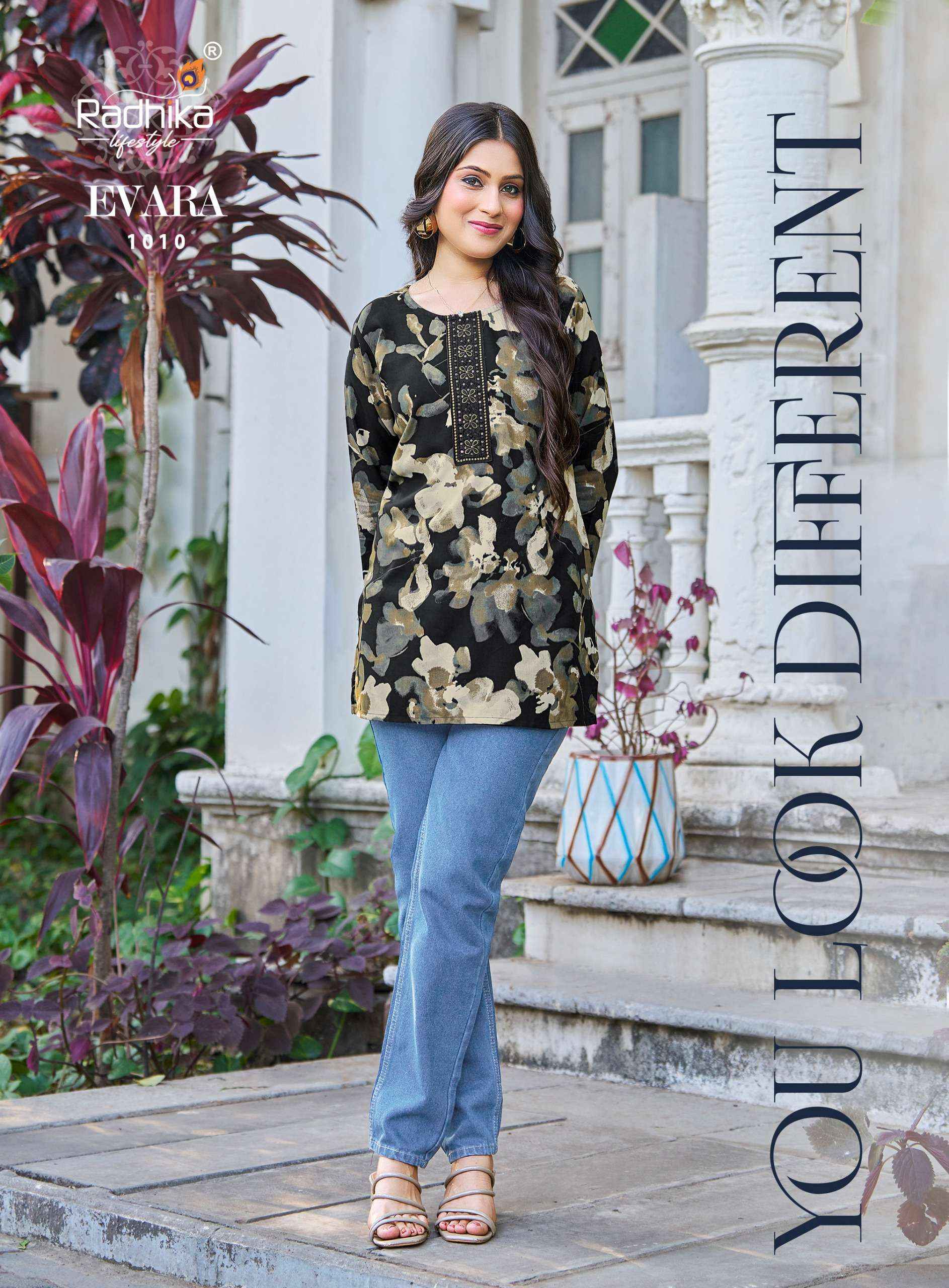 Radhika Lifestyle Evara Vol 1 Rayon Top 10 Pcs Catalogue