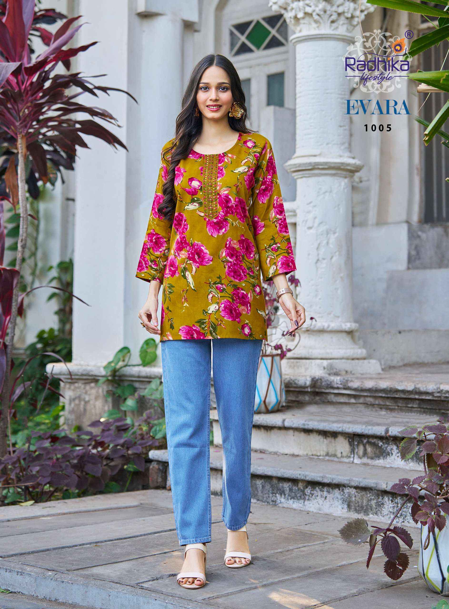 Radhika Lifestyle Evara Vol 1 Rayon Top 10 Pcs Catalogue
