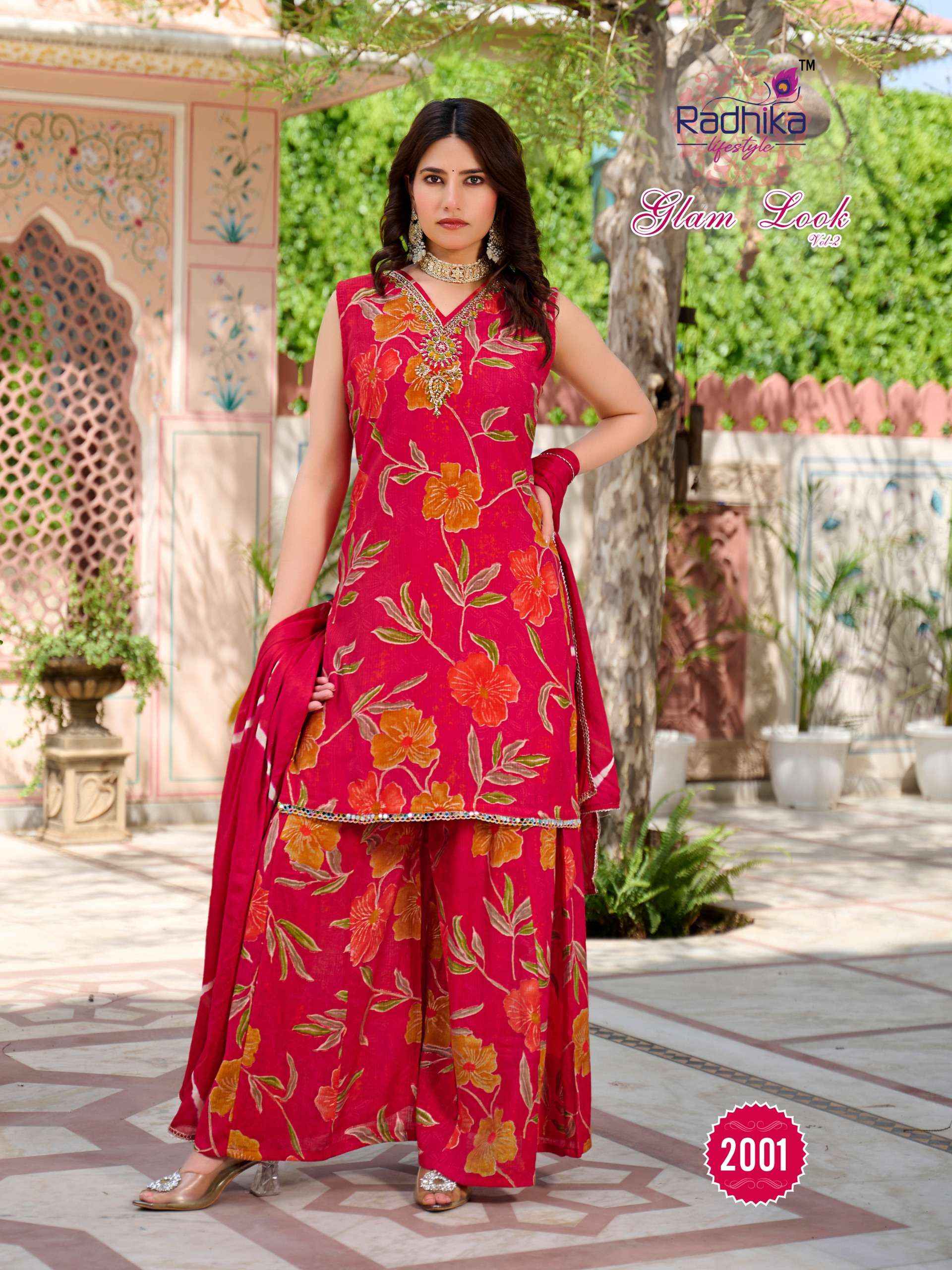 Radhika Lifestyle Glam Look Vol 2 Milano Silk Kurti Combo 6 pcs Catalogue