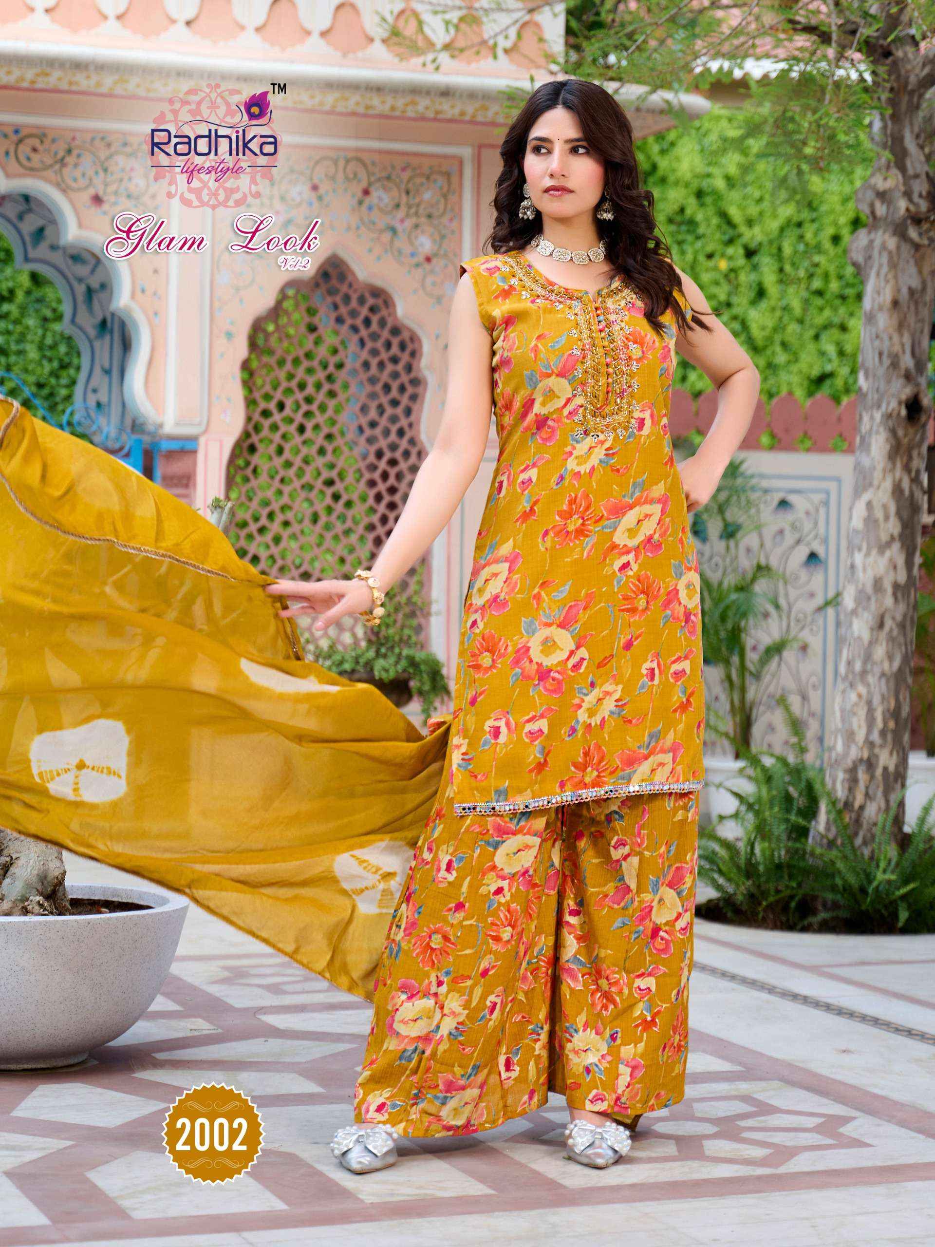 Radhika Lifestyle Glam Look Vol 2 Milano Silk Kurti Combo 6 pcs Catalogue