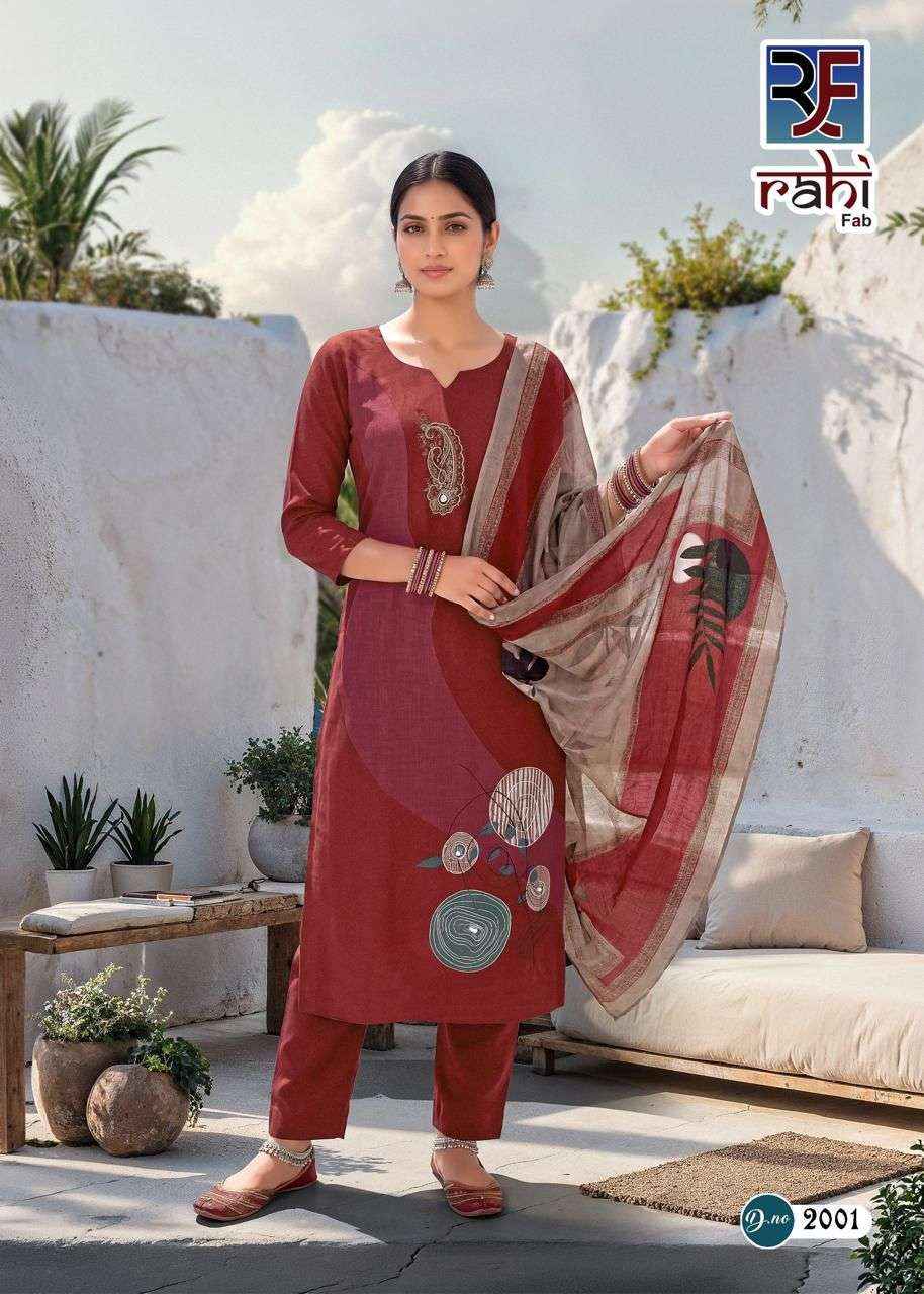 Rahi Fab Rising Gold Vol 2 Cotton Dress Material 8 pcs Catalogue