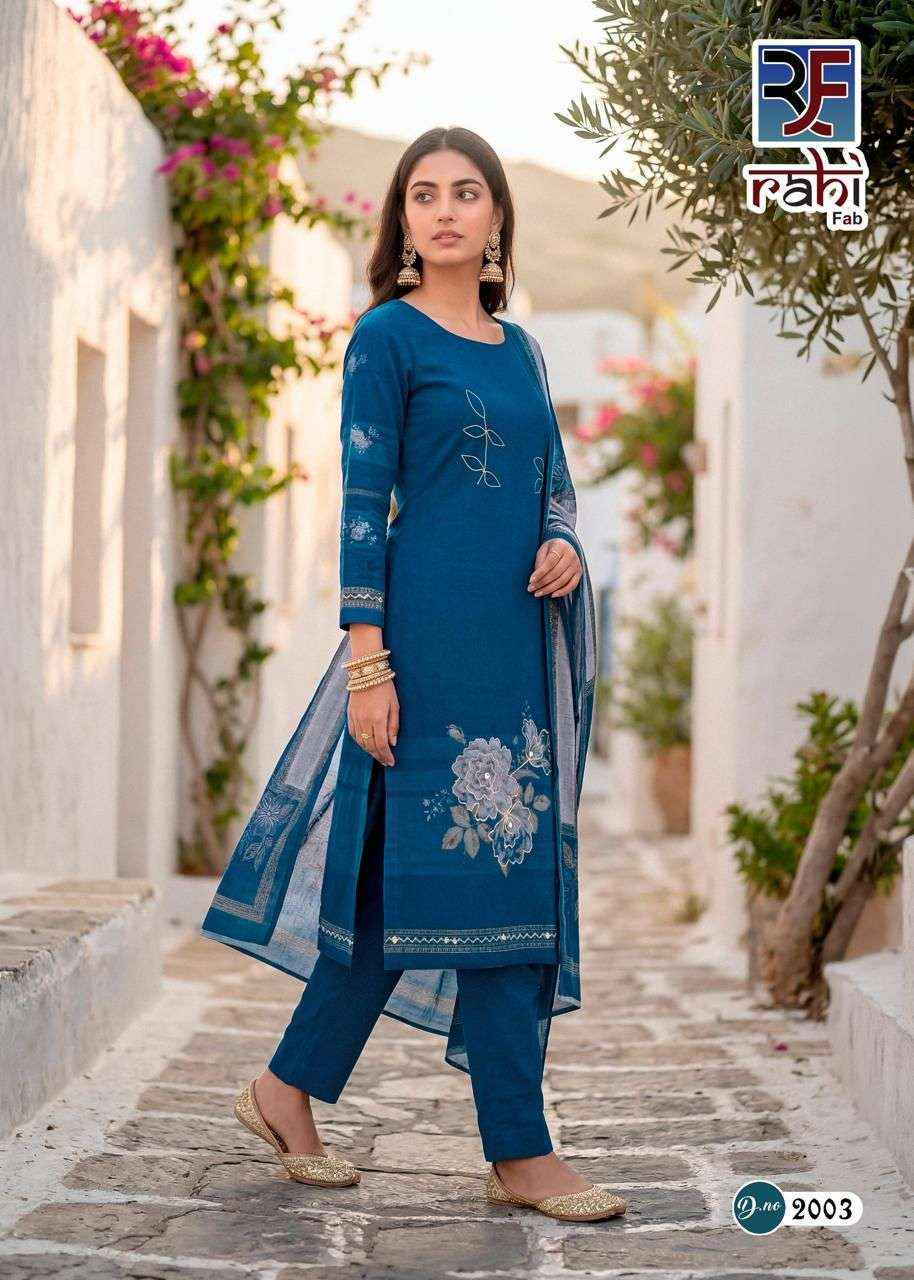 Rahi Fab Rising Gold Vol 2 Cotton Dress Material 8 pcs Catalogue