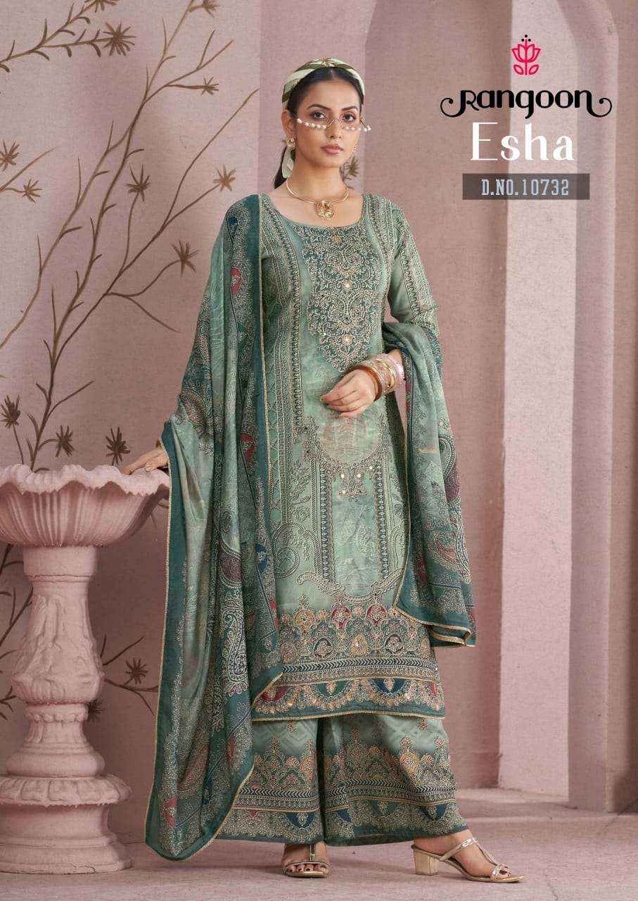 Rangoon Esha Readymade Muslin Dress 4 pcs Catalogue