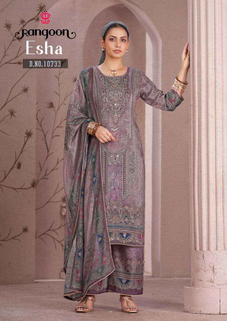 Rangoon Esha Readymade Muslin Dress 4 pcs Catalogue