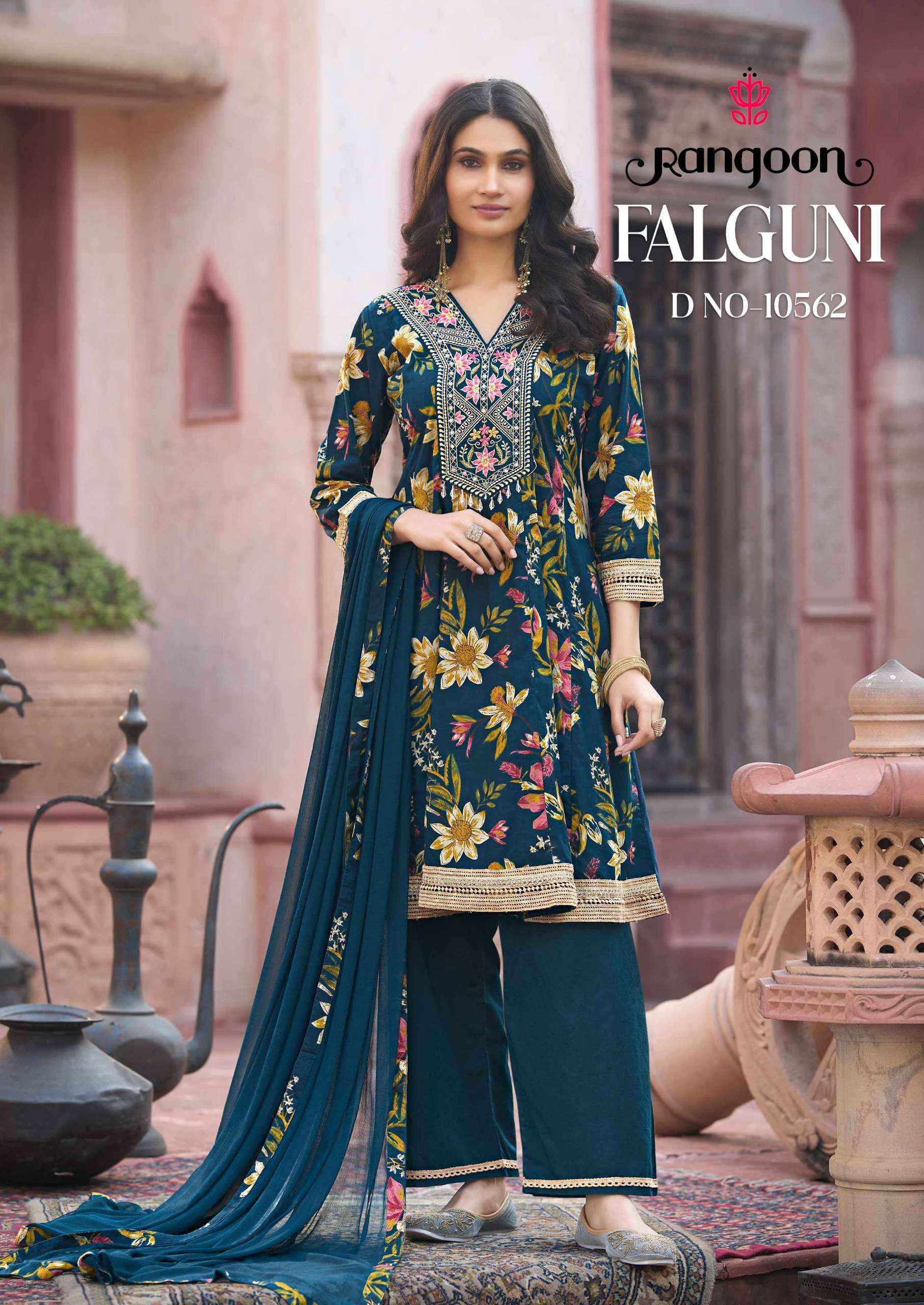 Rangoon Falguni Readymade Cotton Dress 4 pcs Catalogue