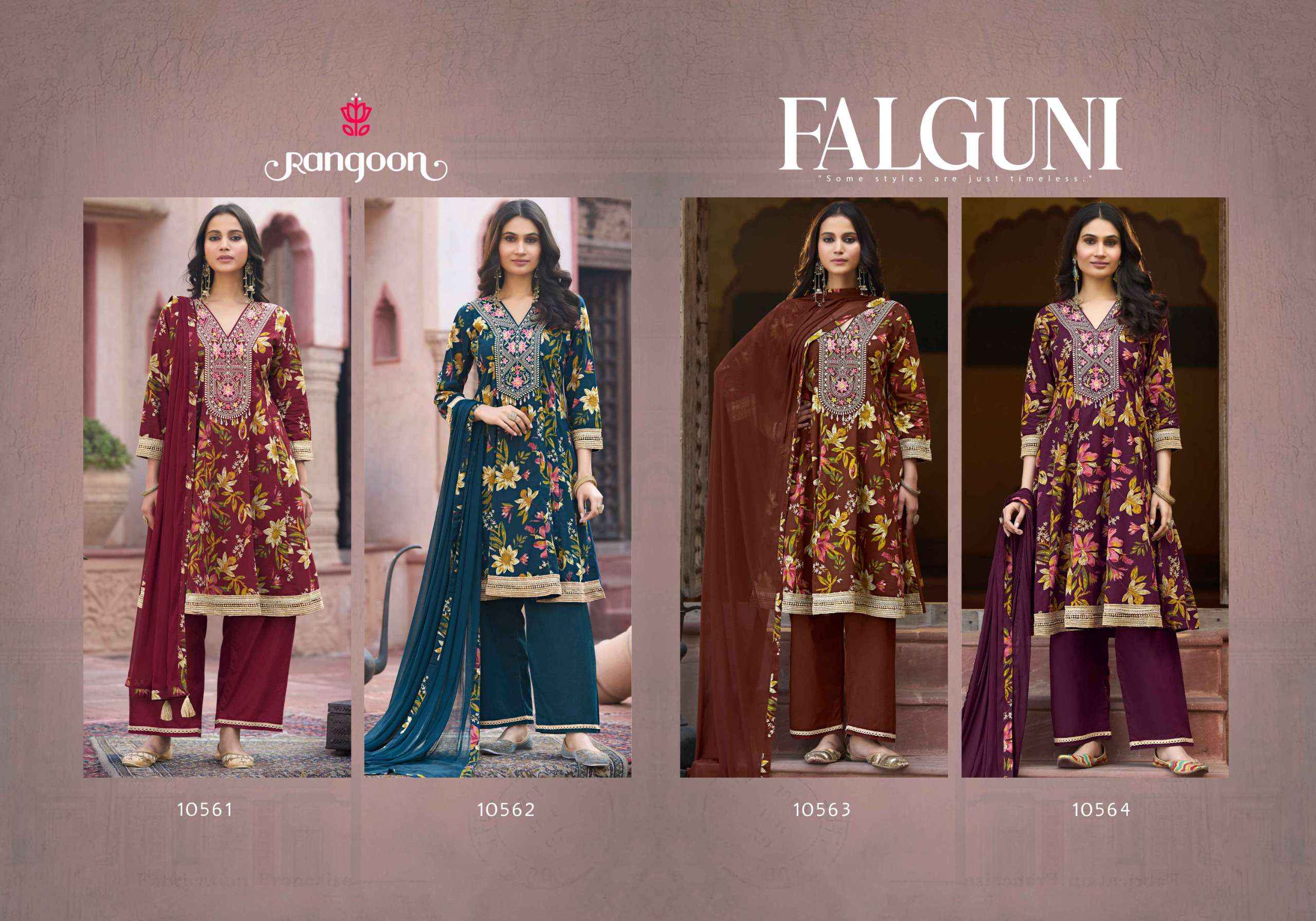 Rangoon Falguni Readymade Cotton Dress 4 pcs Catalogue