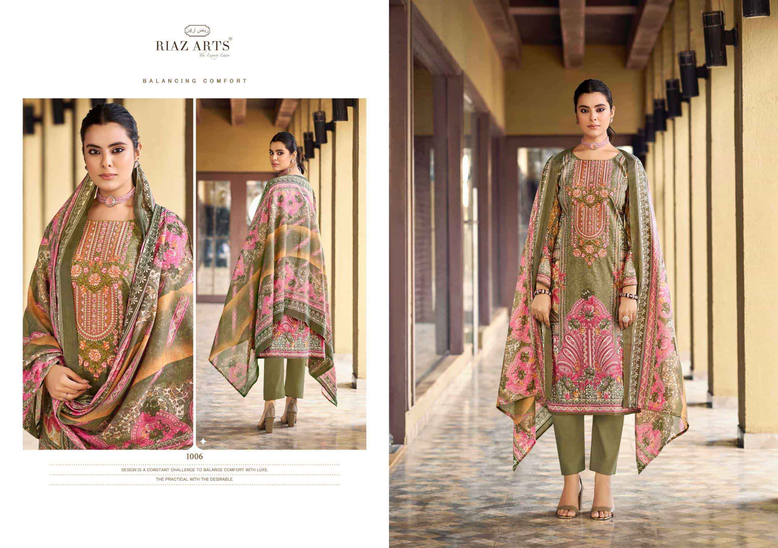 Riaz Arts Musafir Vol 34 Cotton Dress Material 6 pcs Catalogue