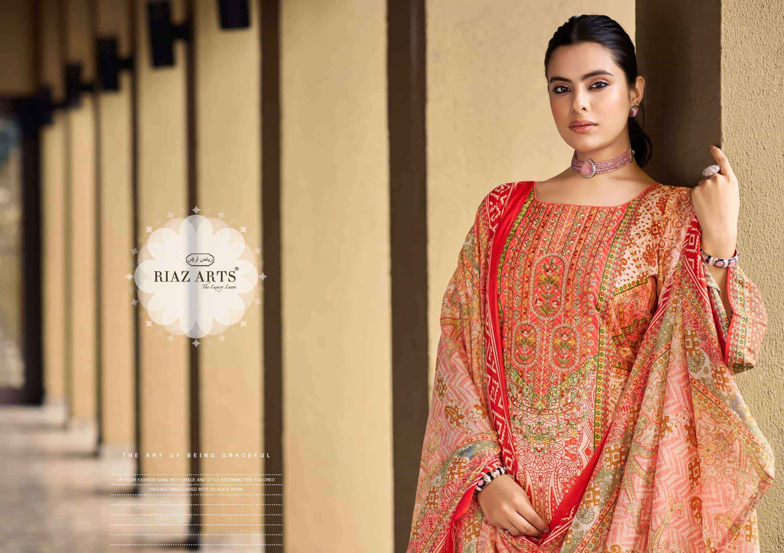Riaz Arts Musafir Vol 34 Cotton Dress Material 6 pcs Catalogue