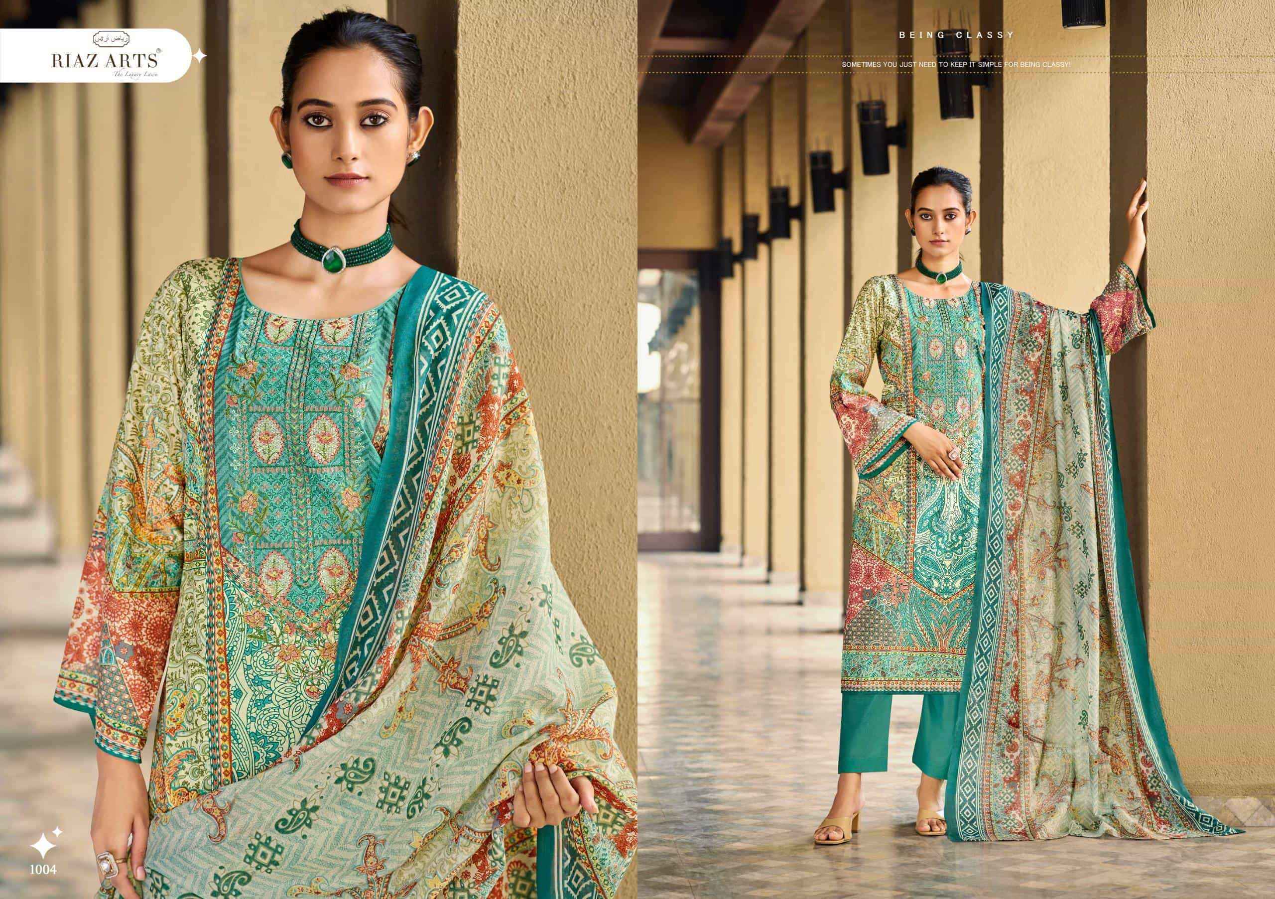 Riaz Arts Musafir Vol 34 Cotton Dress Material 6 pcs Catalogue