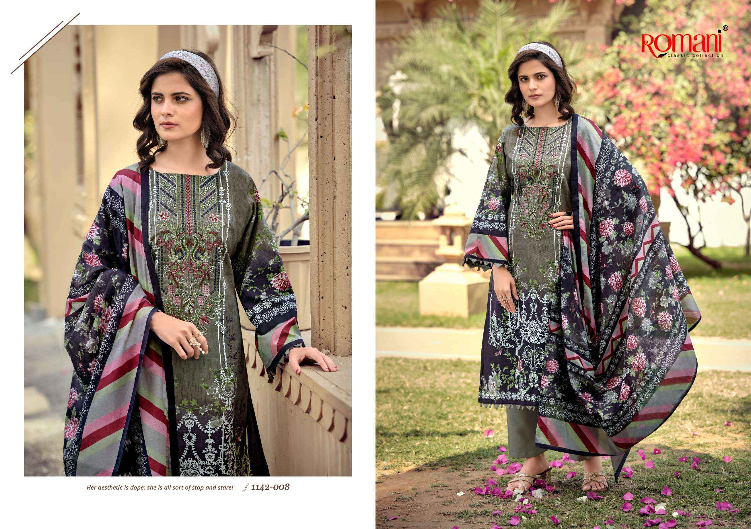 Romani Aarzu Vol 30 Cotton Dress Material 8 pcs Catalogue