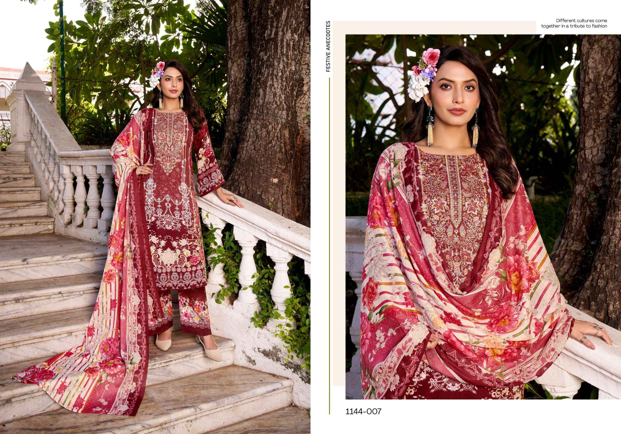 Romani Mahira Vol 9 Cotton Dress Material 8 pcs Catalogue