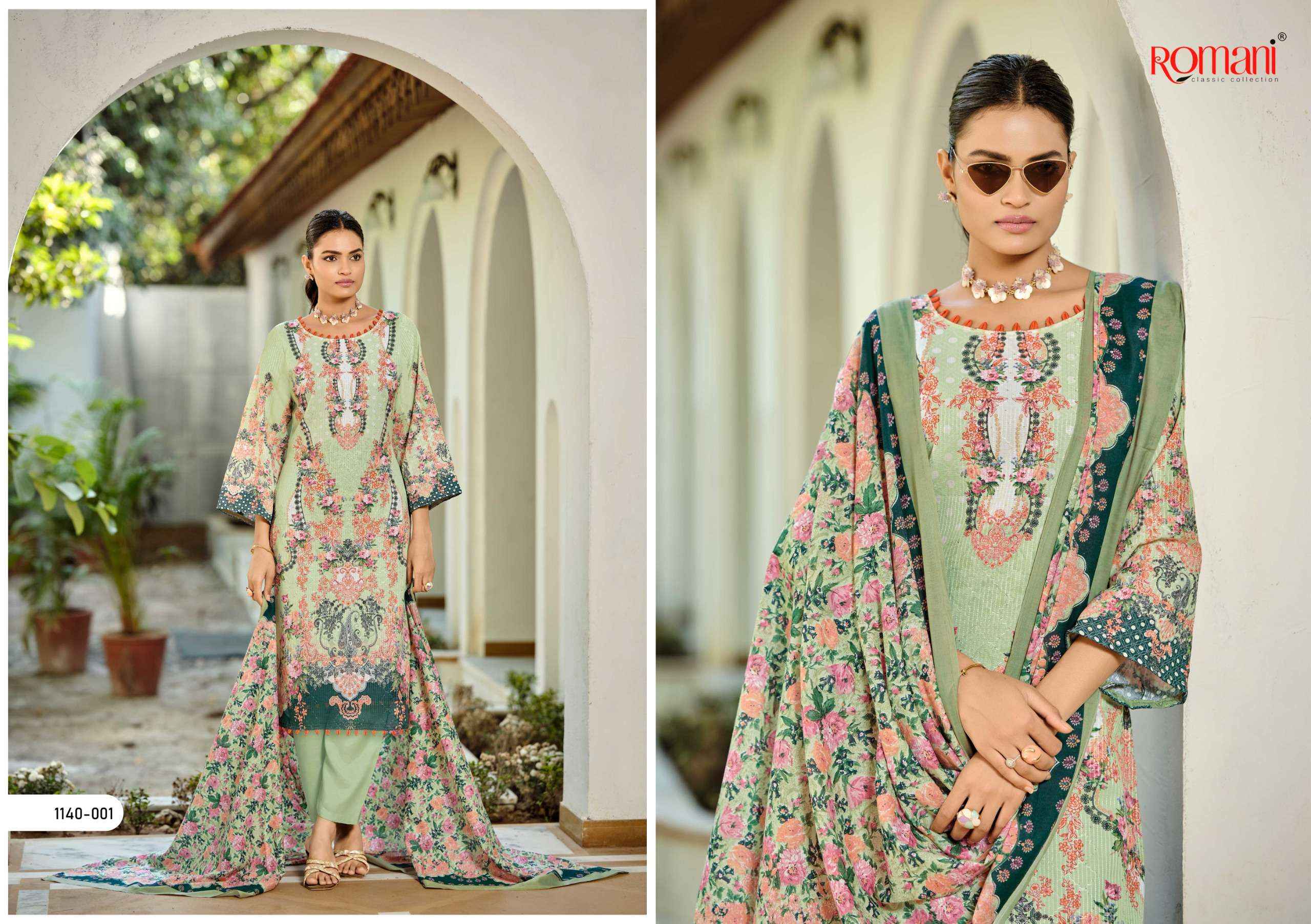 Romani Nafisa Vol 2 Cotton Dress Material 8 pcs Catalogue
