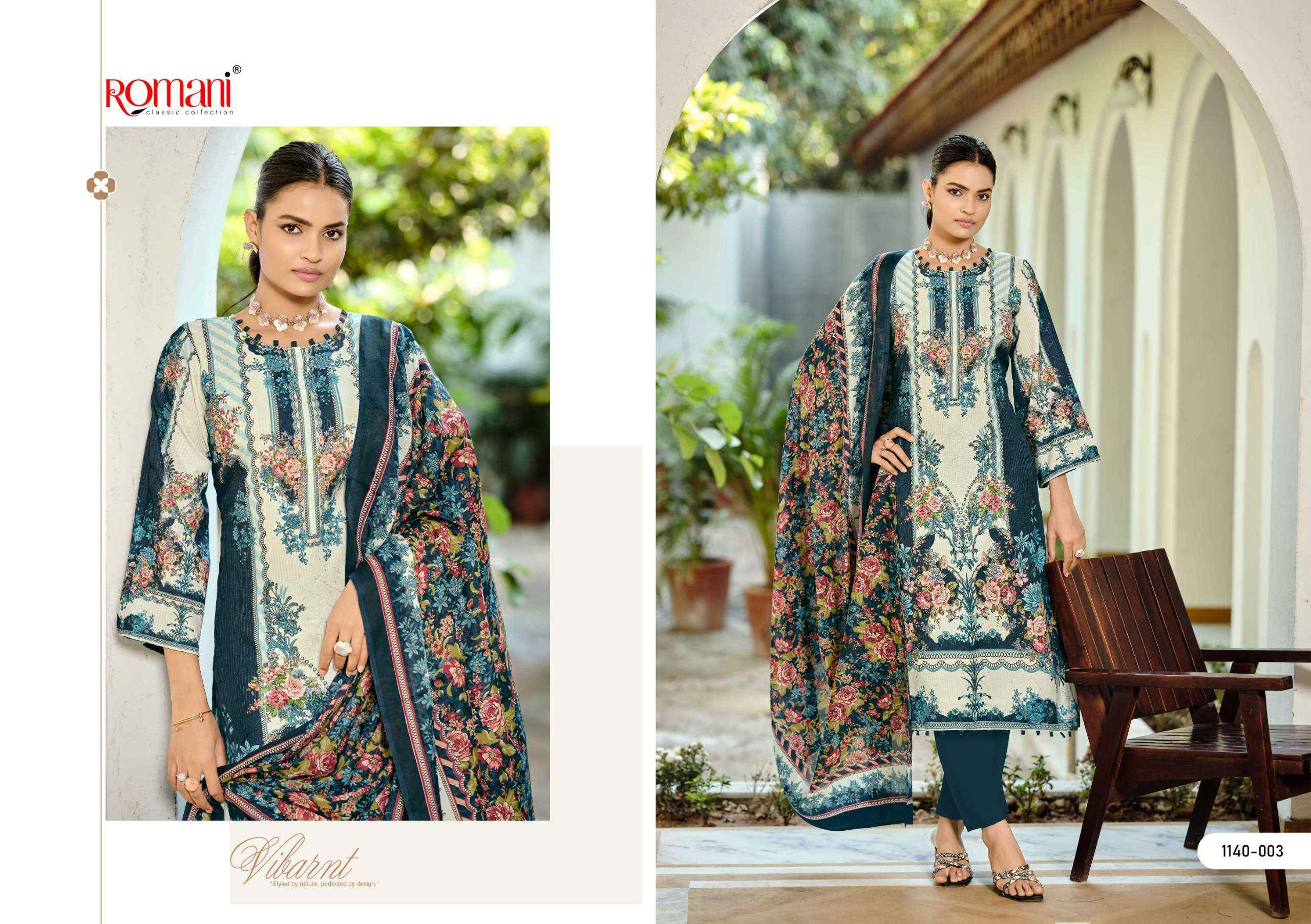 Romani Nafisa Vol 2 Cotton Dress Material 8 pcs Catalogue