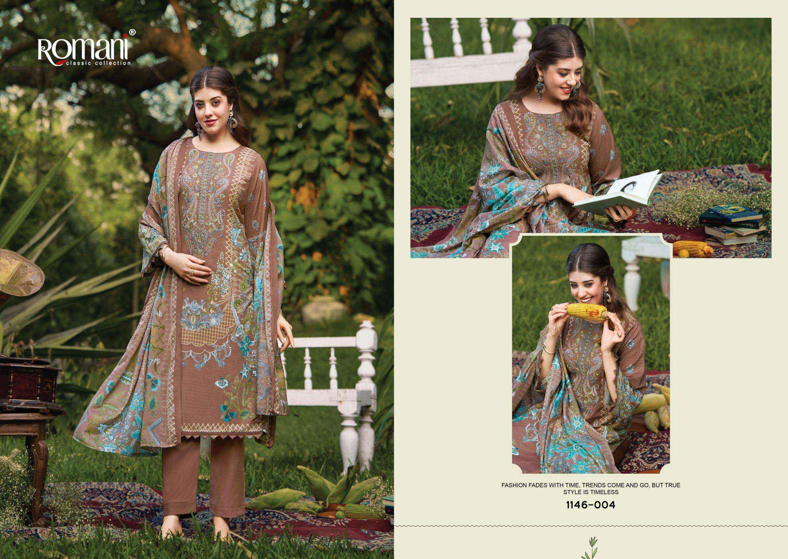 Romani Needle Wonder Vol 11 Cotton Dress Material 8 pcs Catalogue