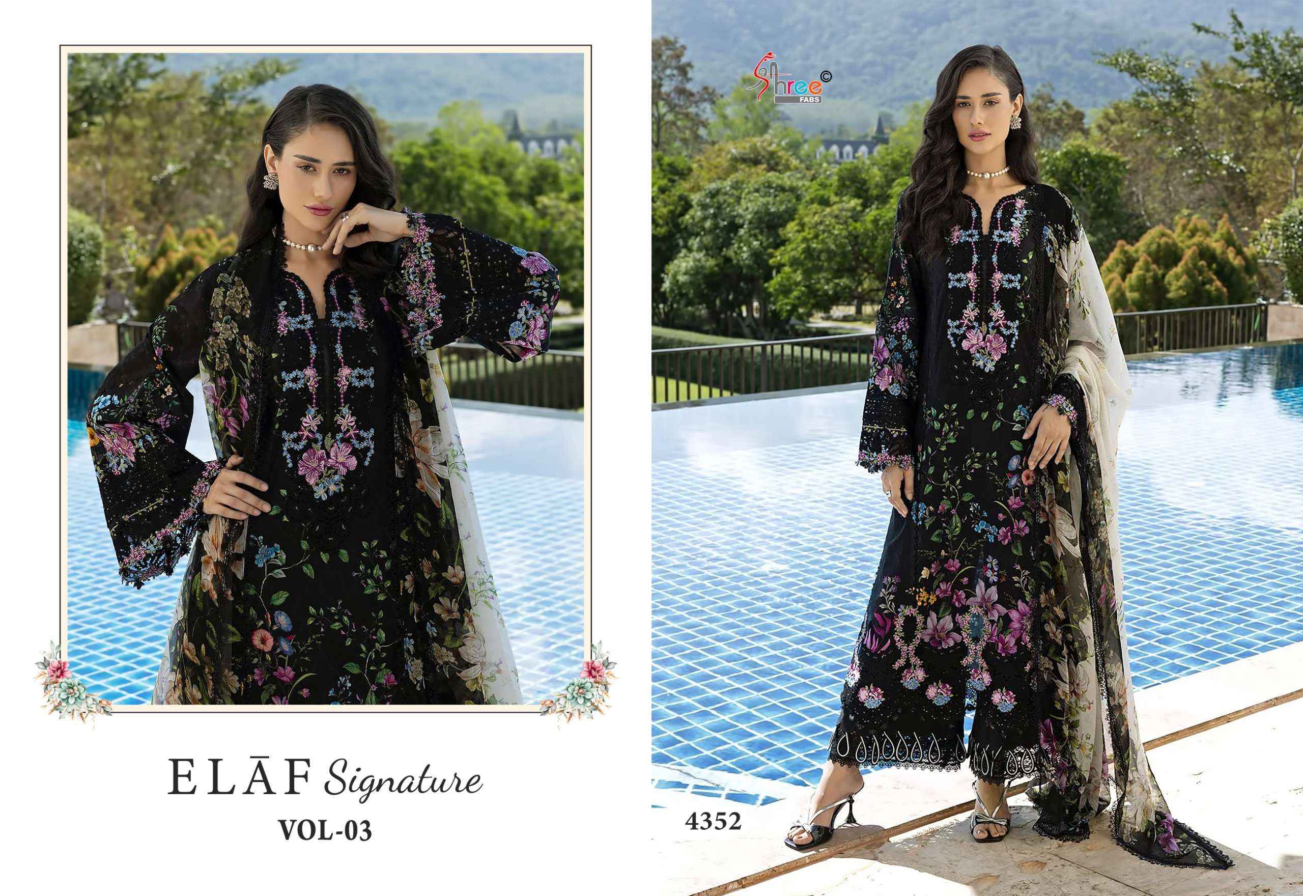 Shree Fabs Elaf Signature Vol 3 Cotton Dress Material 8 pcs Catalogue