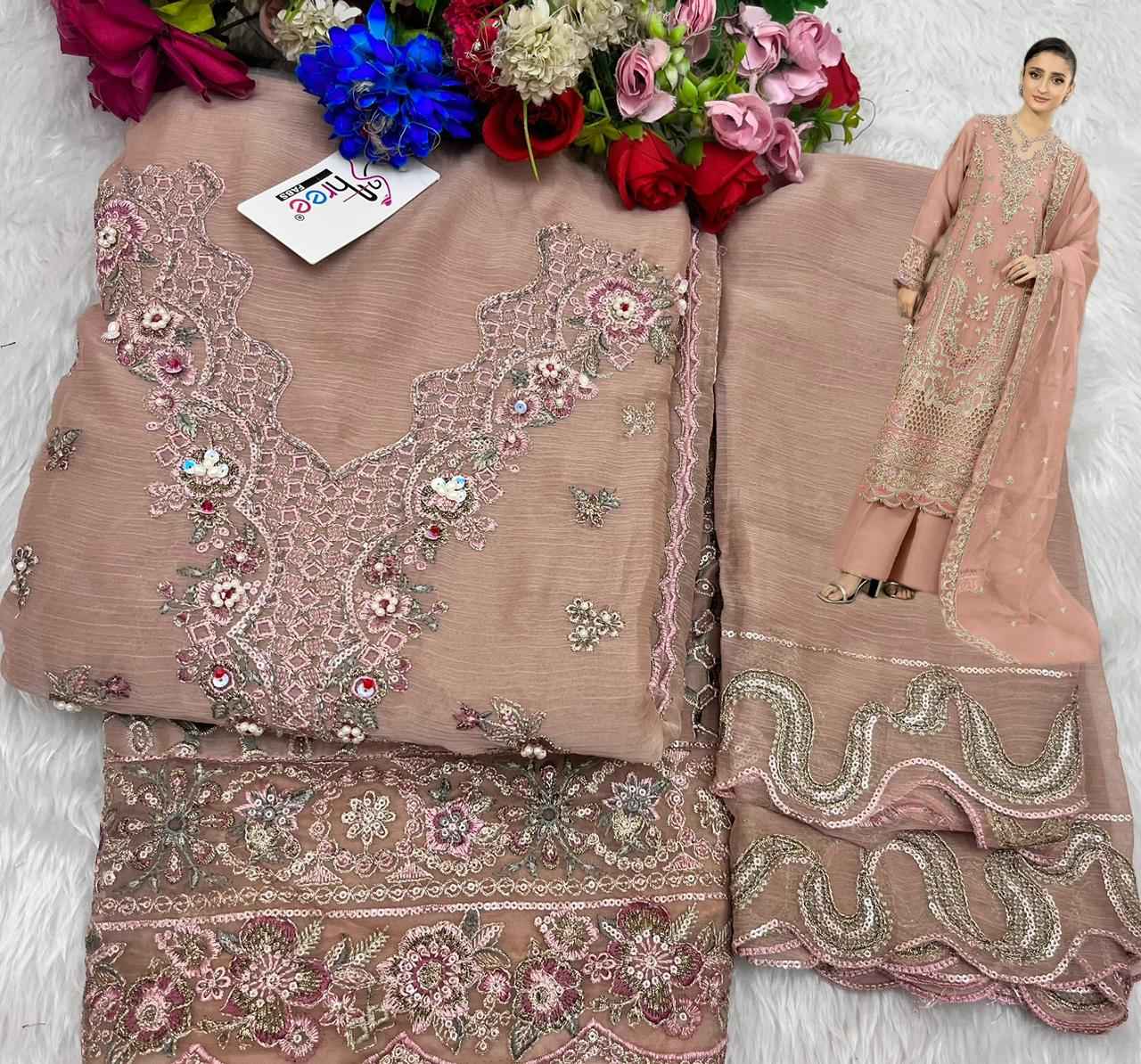 Shree Fabs SF 5620 Chiffon Dress Material 4 pcs Catalogue