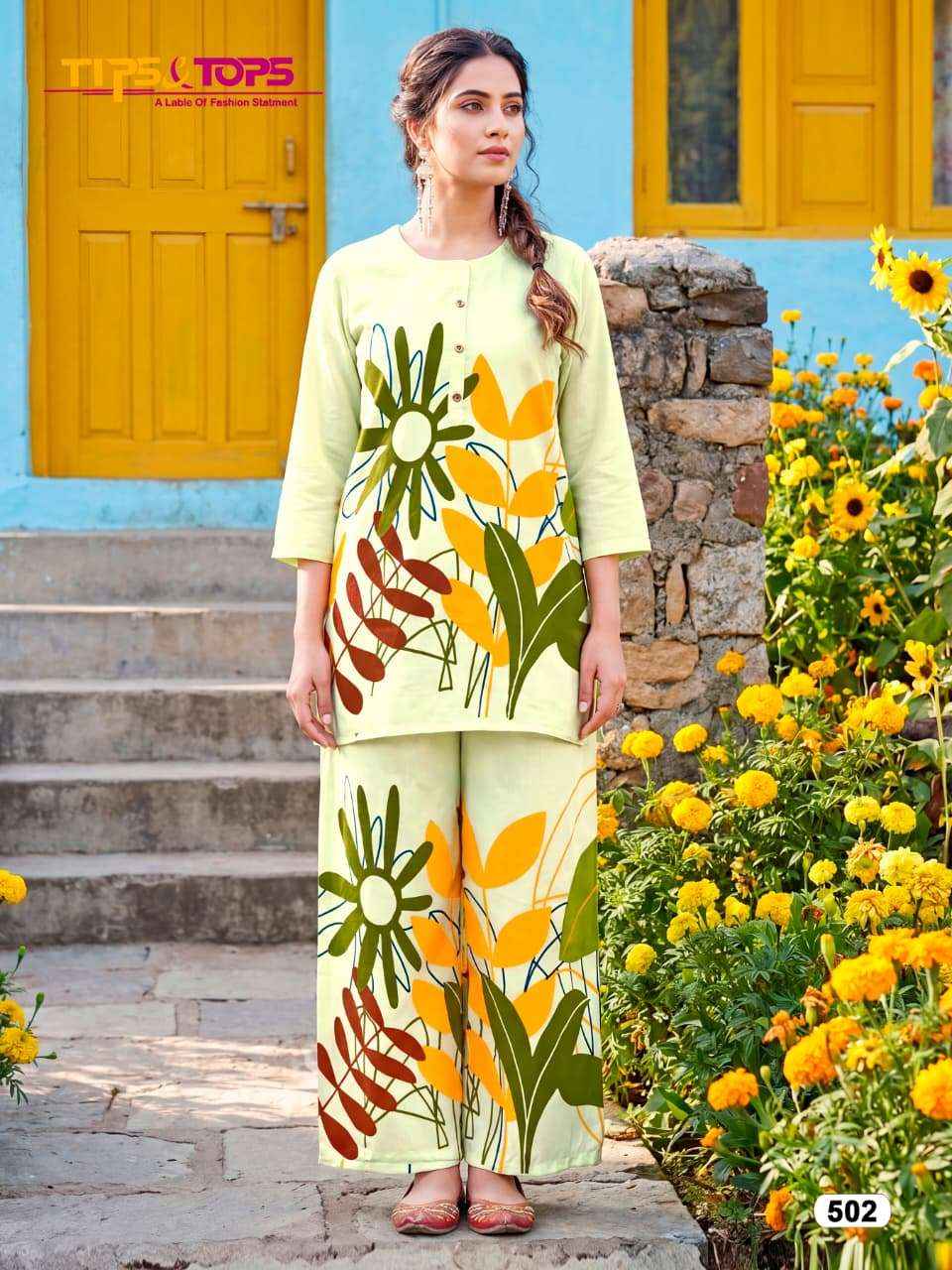 Tips & Tops Summer Beauty Vol 5 Rayon Co Ord Set 4 pcs Catalogue
