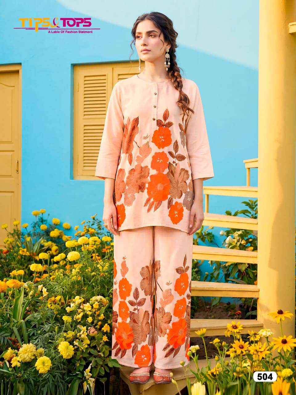 Tips & Tops Summer Beauty Vol 5 Rayon Co Ord Set 4 pcs Catalogue