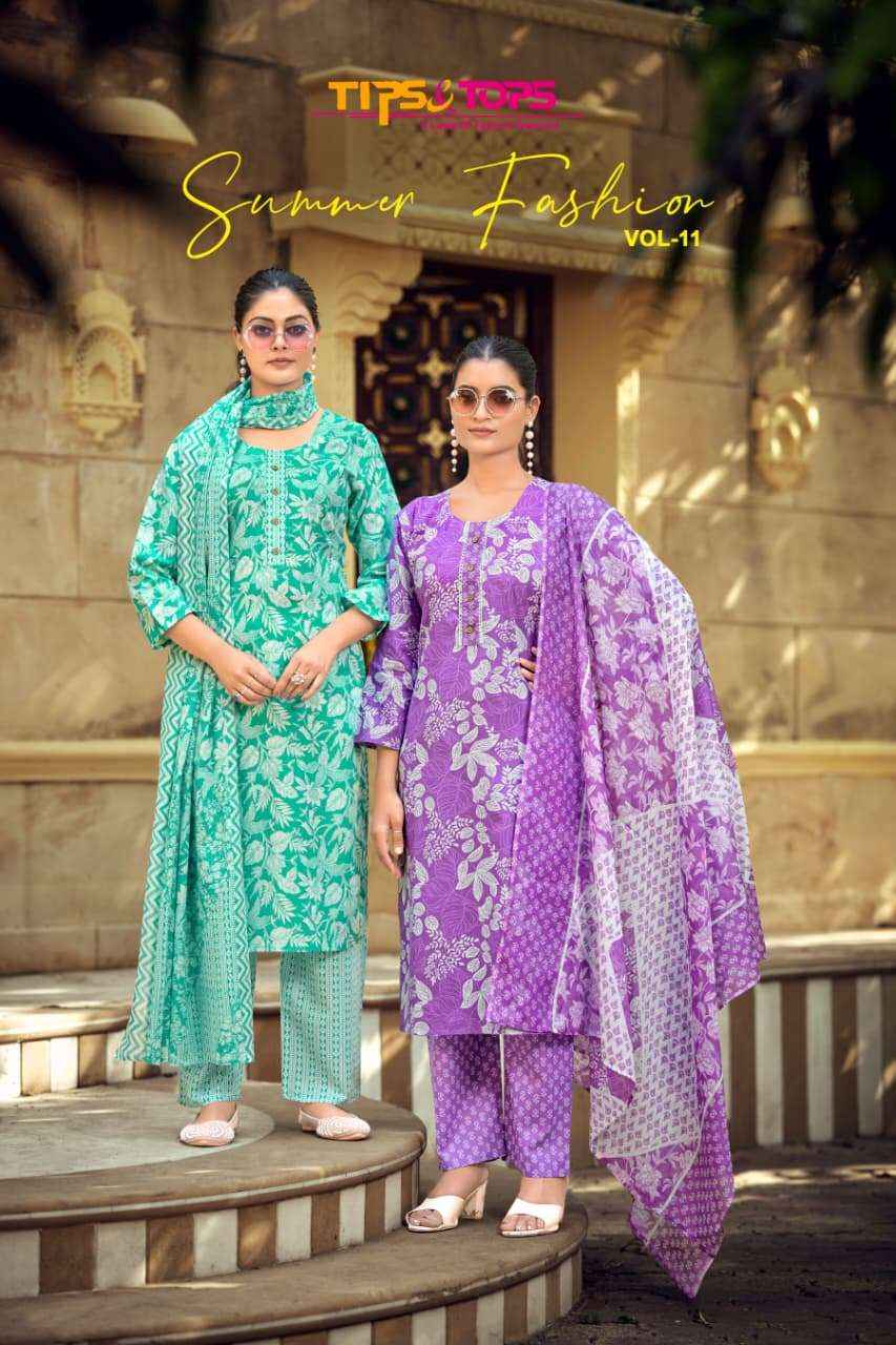 Tips & Tops Summer Fashion Vol 11 Cotton Kurti Combo 6 pcs Catalogue