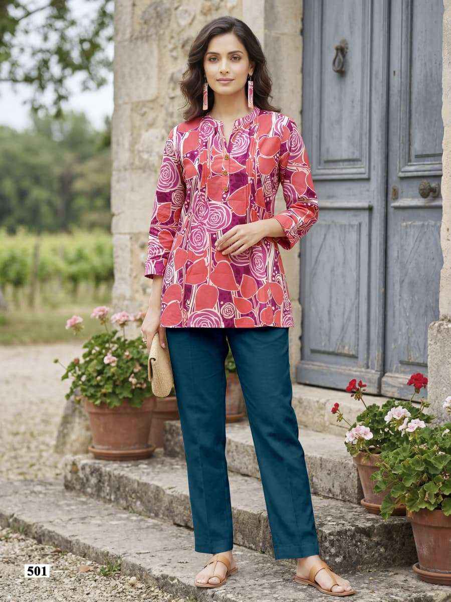 Tips & Tops Victoria Vol 5 Cotton Kurti 6 pcs Catalogue