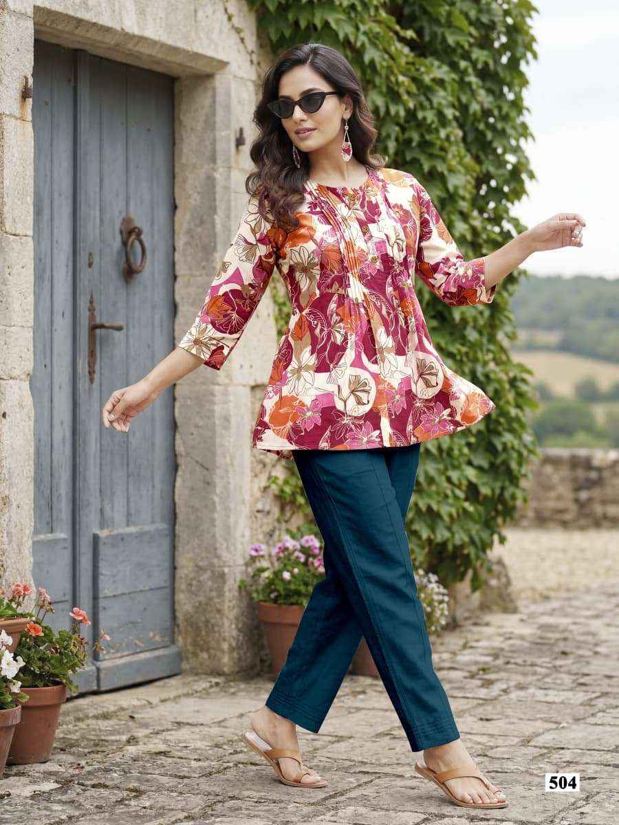 Tips & Tops Victoria Vol 5 Cotton Kurti 6 pcs Catalogue