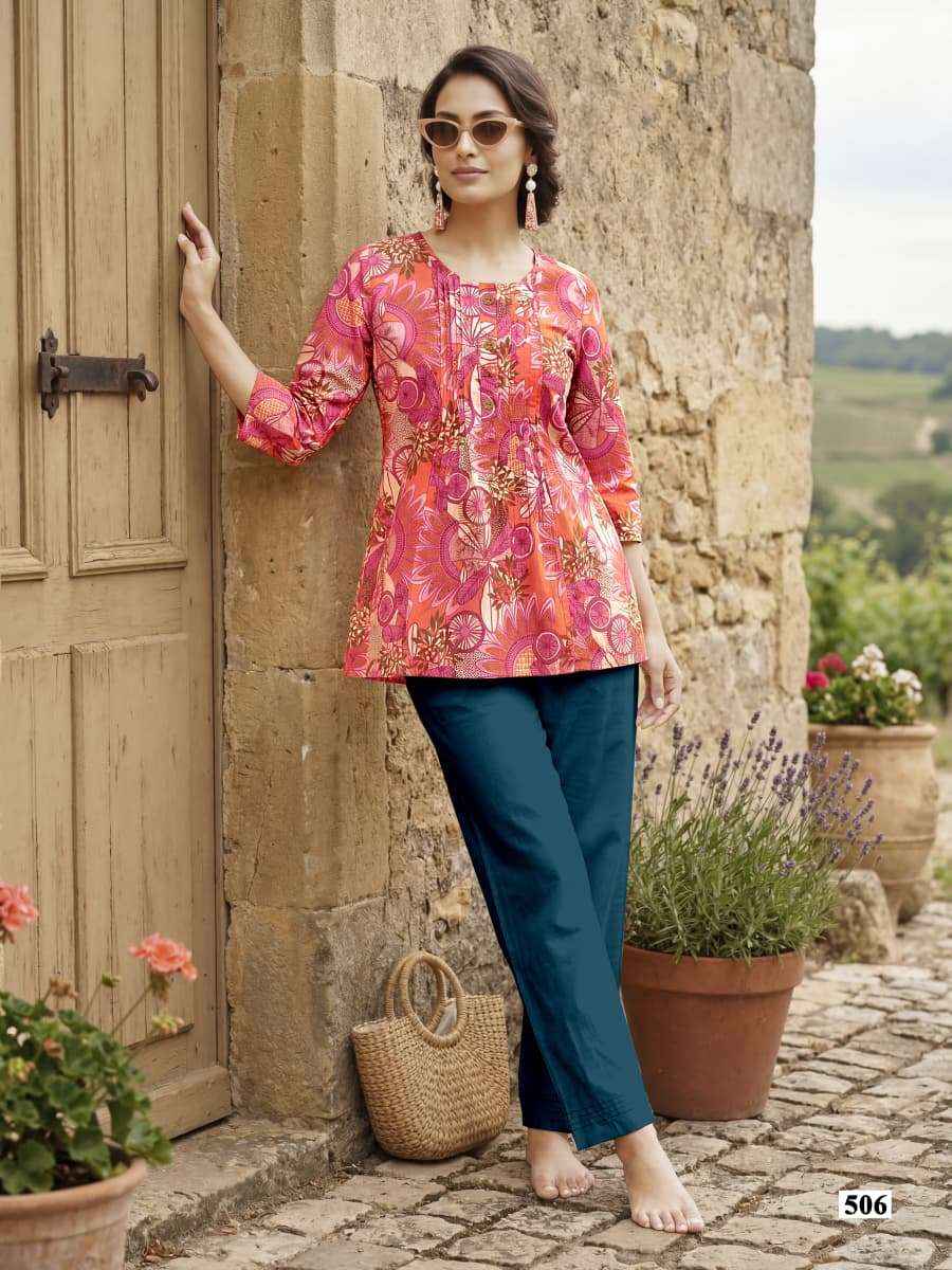 Tips & Tops Victoria Vol 5 Cotton Kurti 6 pcs Catalogue