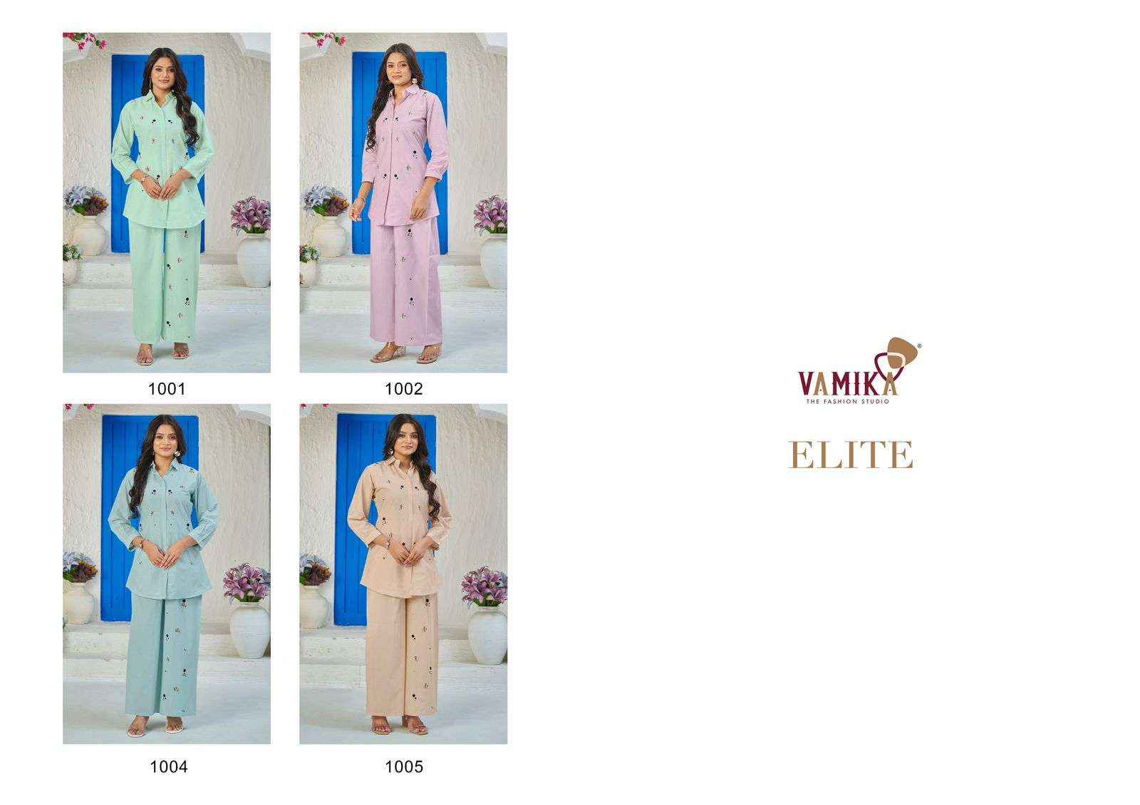 Vamika Elite Cotton Co ord Set 4 pcs Catalogue