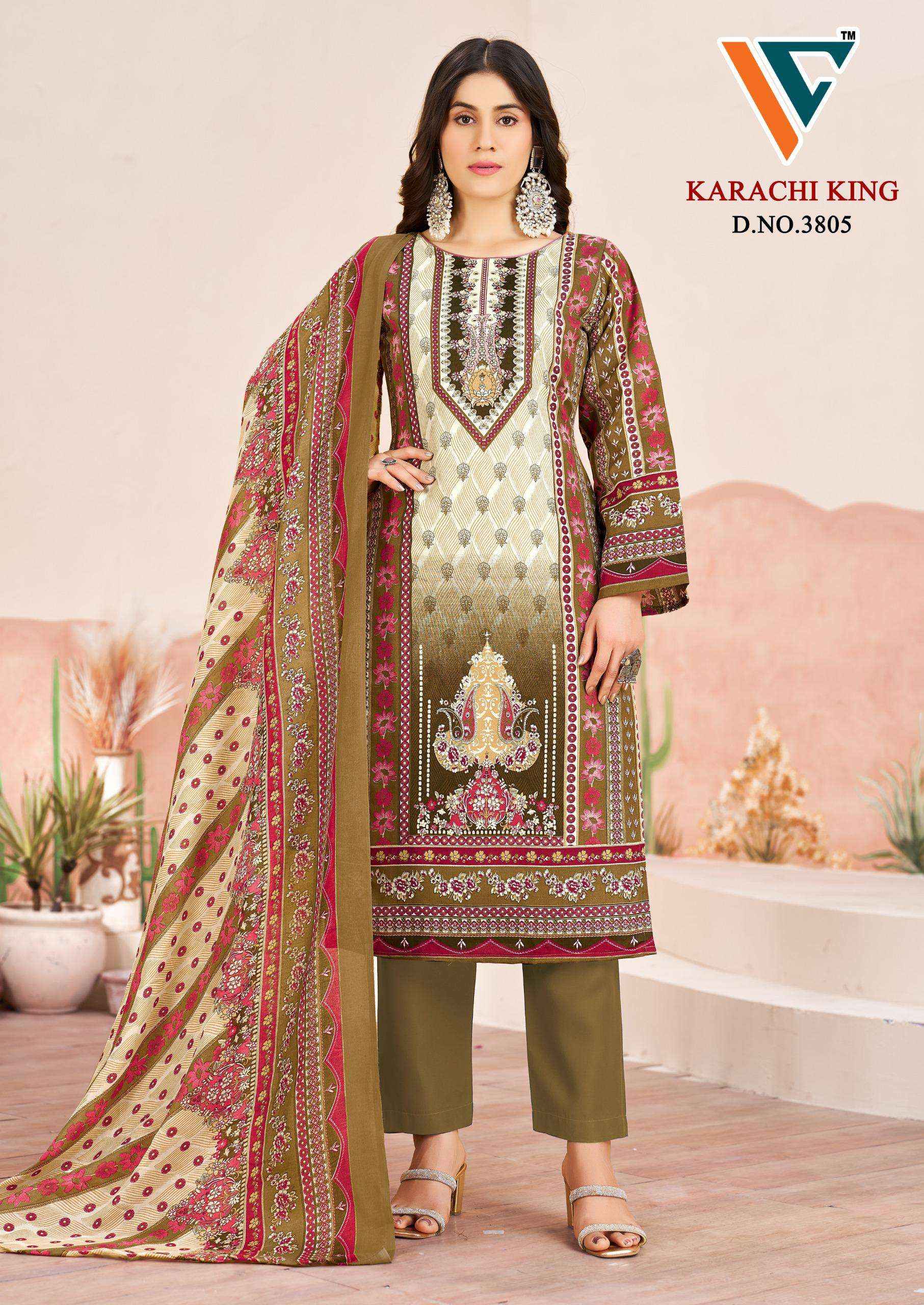 Vandana Creation Karachi King Vol 38 Cotton Dress Material 8 pcs Catalogue