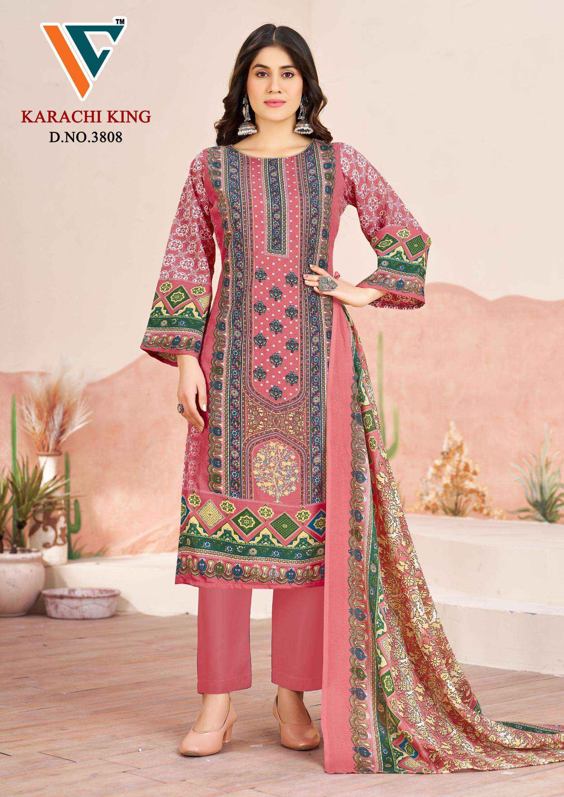 Vandana Creation Karachi King Vol 38 Cotton Dress Material 8 pcs Catalogue