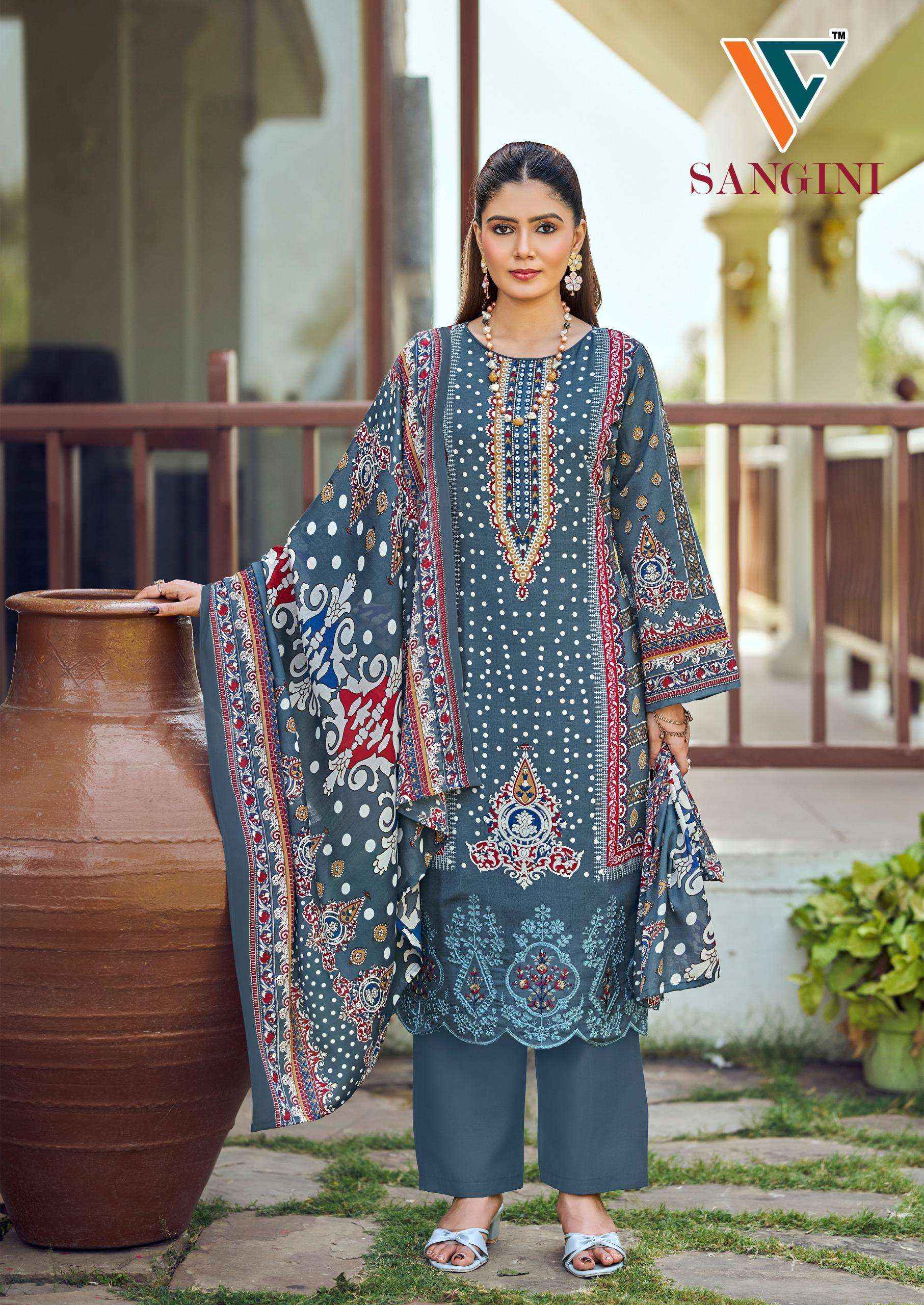 Vandana‎ Creation Sangini Vol 1 Cotton Dress Material 8 pcs Catalogue