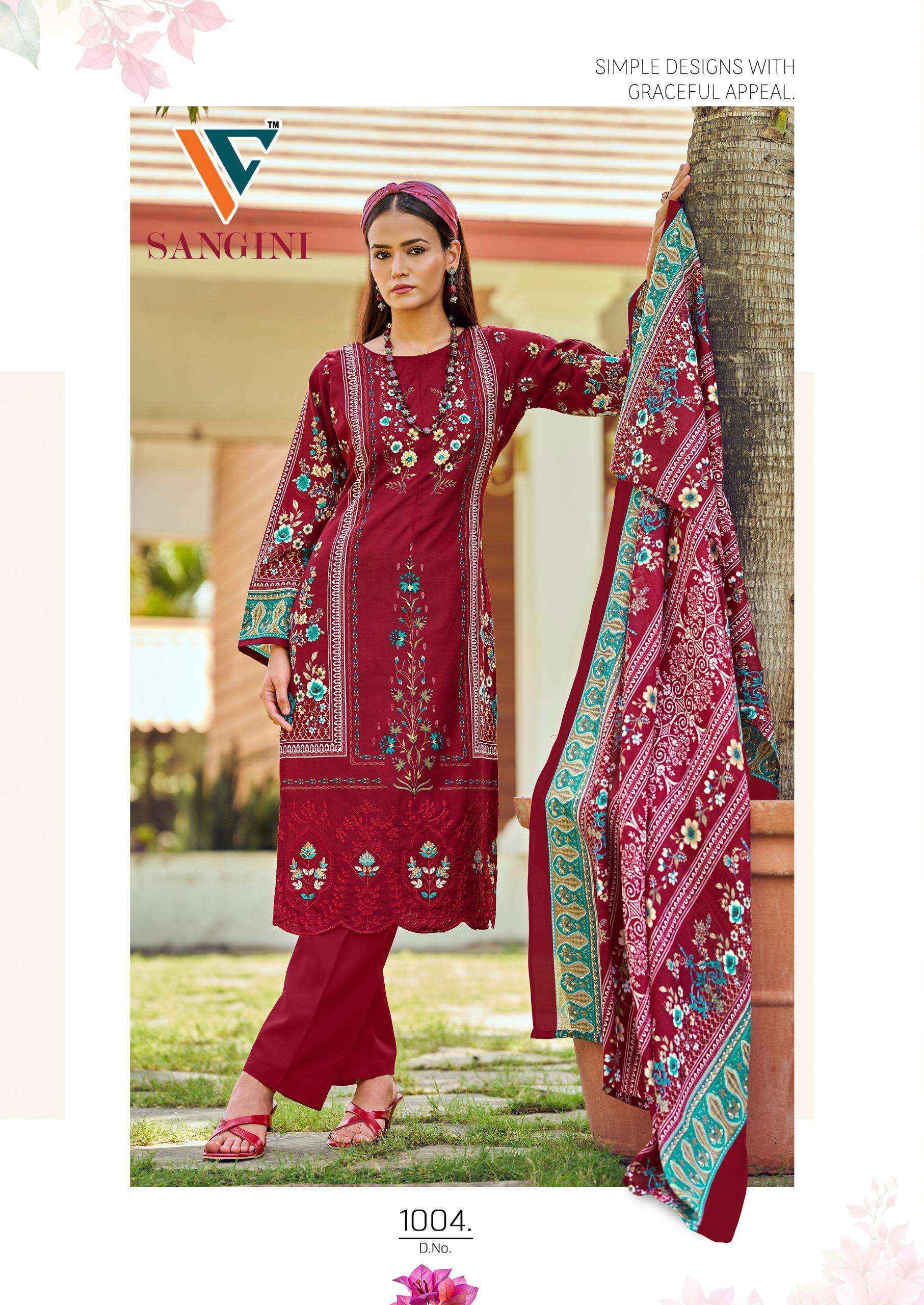 Vandana‎ Creation Sangini Vol 1 Cotton Dress Material 8 pcs Catalogue