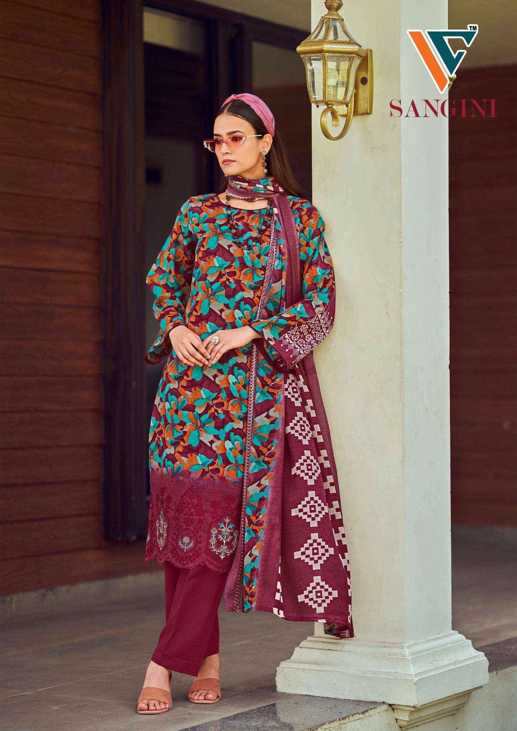 Vandana‎ Creation Sangini Vol 1 Cotton Dress Material 8 pcs Catalogue