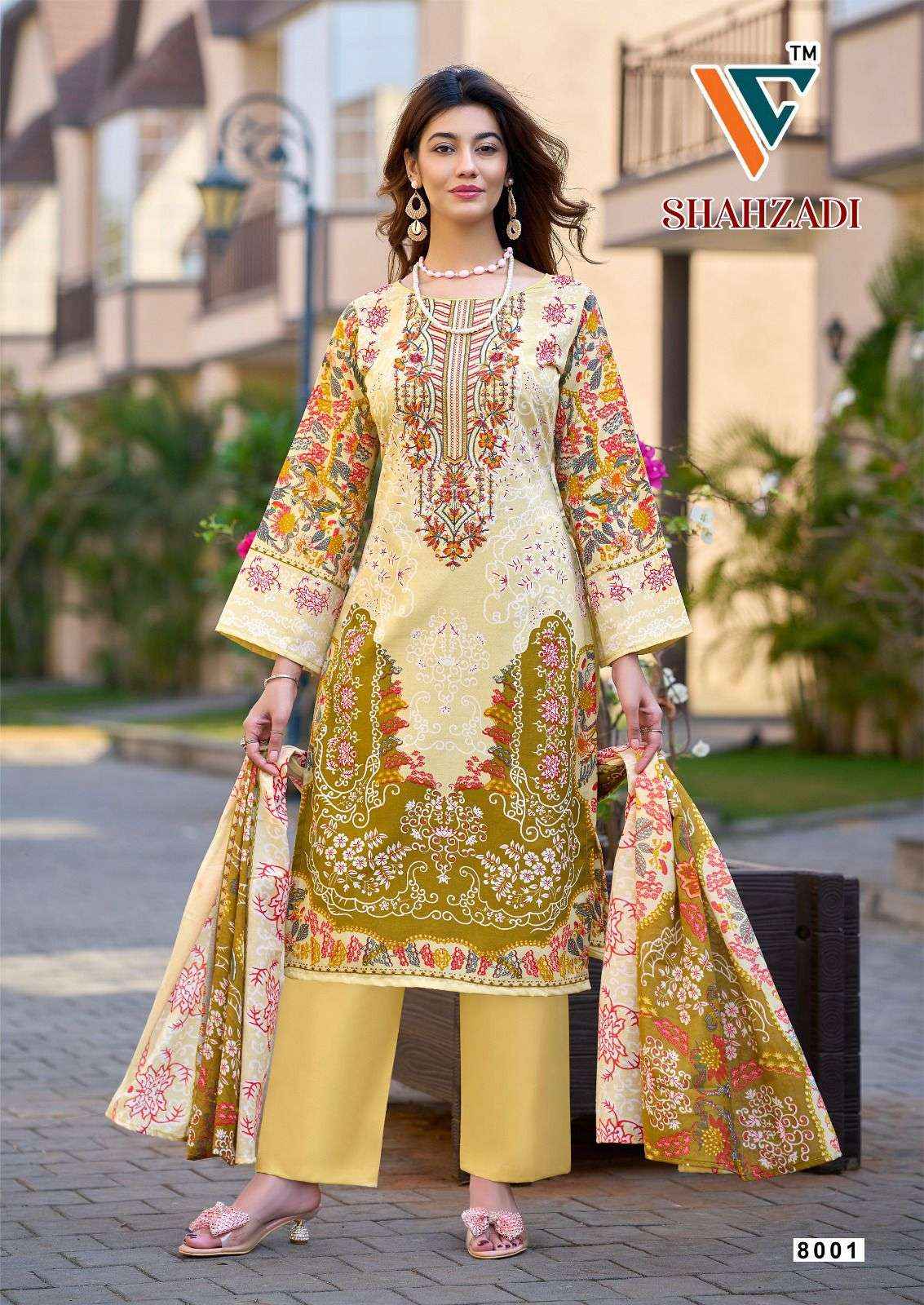 Vandana Creation Shahzadi‎‎ Vol 8 Cotton Dress Material 8 pcs Catalogue