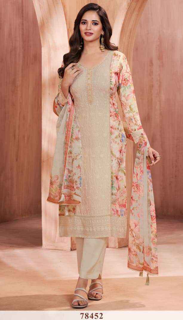 Vinay Fashion Saan Vol 3 Viscose Dress Material 4 pcs Catalogue