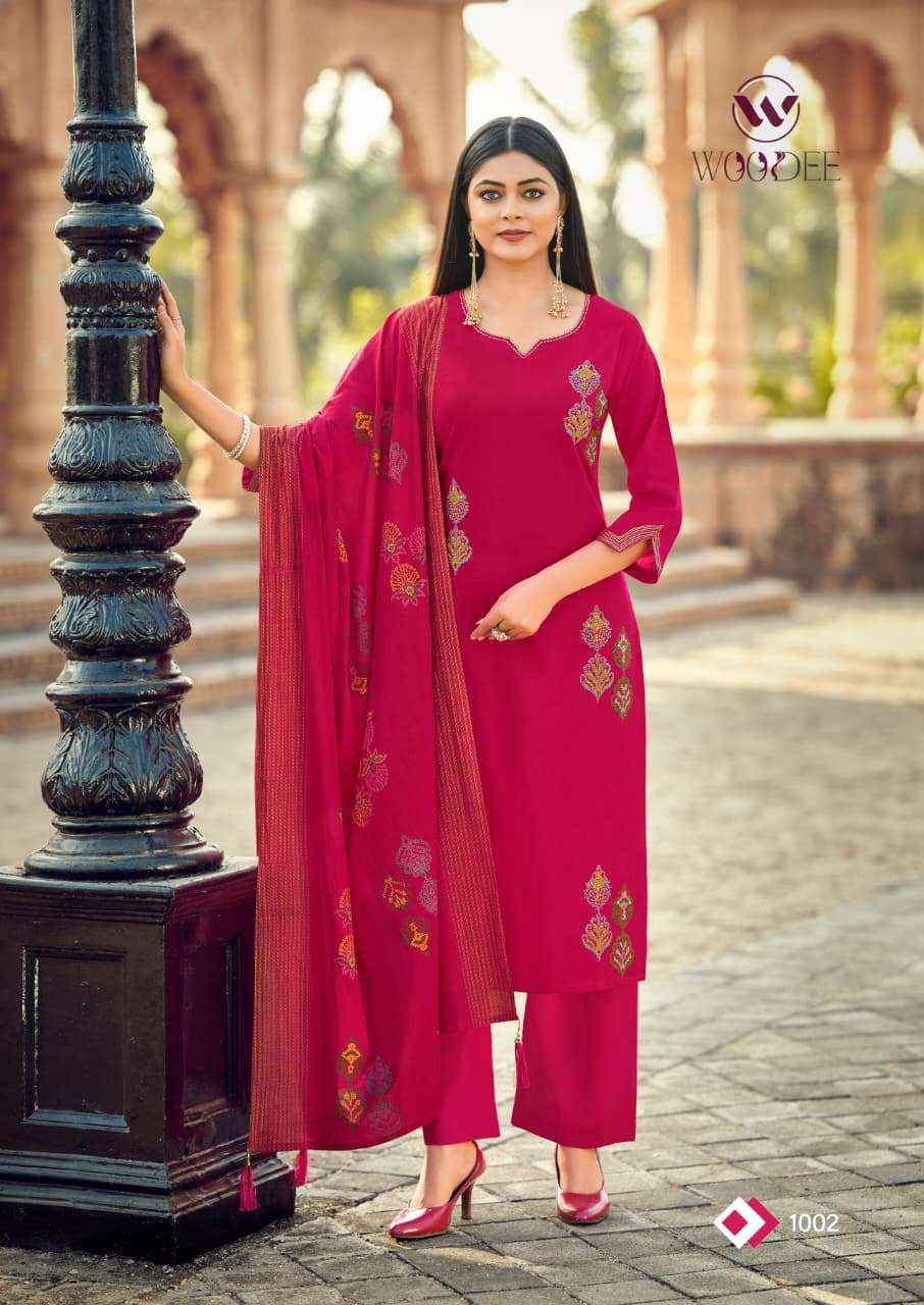 Woodee Mahek Cotton Kurti Combo 6 pcs atalogue