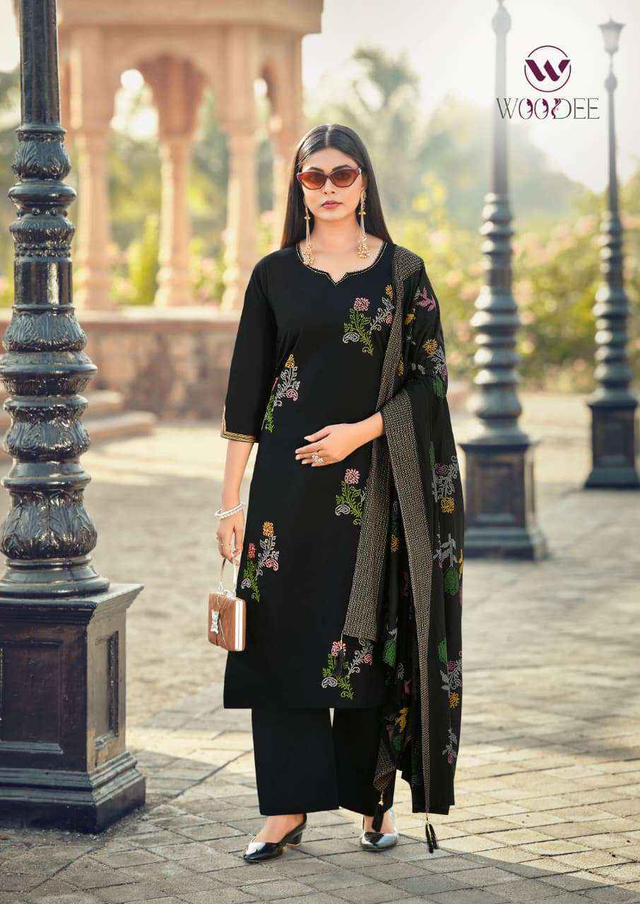 Woodee Mahek Cotton Kurti Combo 6 pcs atalogue
