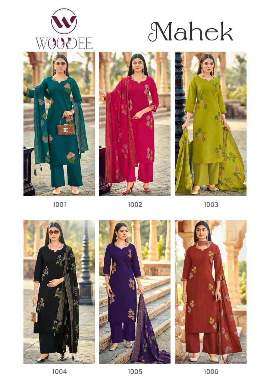 Woodee Mahek Cotton Kurti Combo 6 pcs atalogue