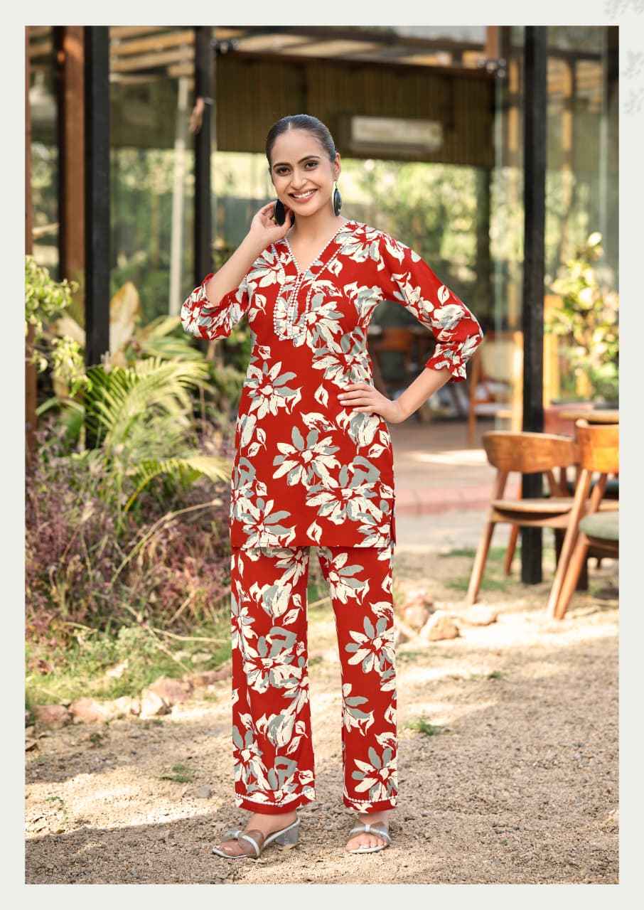 Woodee Pihu Reyon Co Ord Set 6 pcs Catalogue