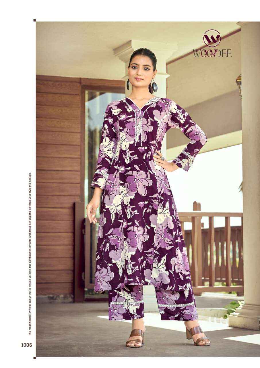 Woodee Shakira Vol 3 Reyon Kurti With Pant 6 pcs Catalogue