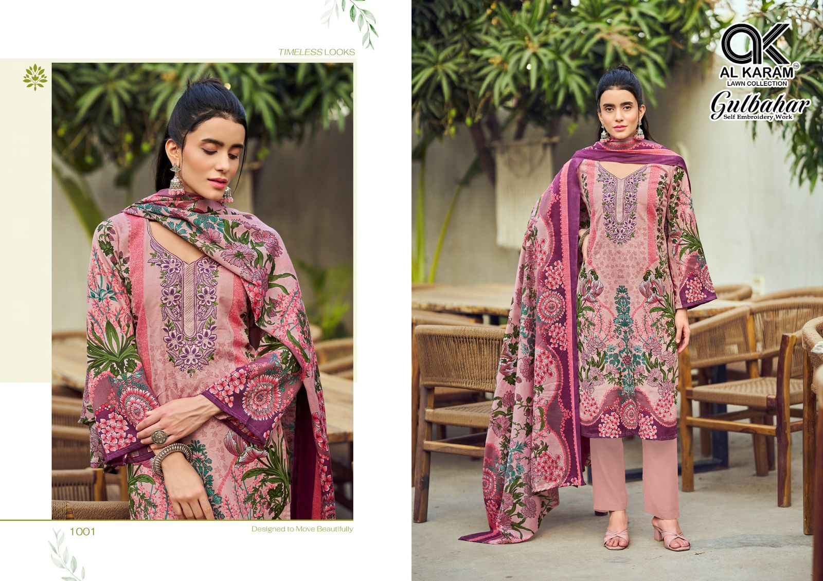 Al Karam Gulbahar Cotton Dress Material 6 pcs Catalogue