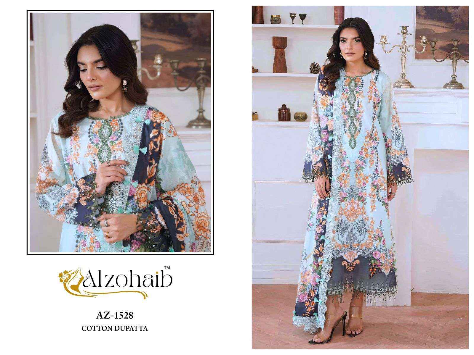 Al Zohaib Aaliyah Vol 1 Cotton Dress Material 4 pcs Catalogue