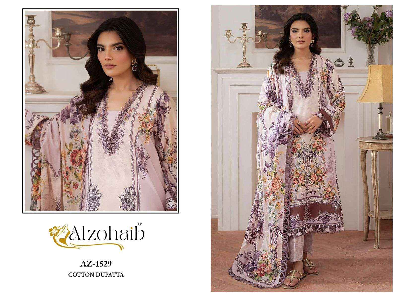 Al Zohaib Aaliyah Vol 1 Cotton Dress Material 4 pcs Catalogue