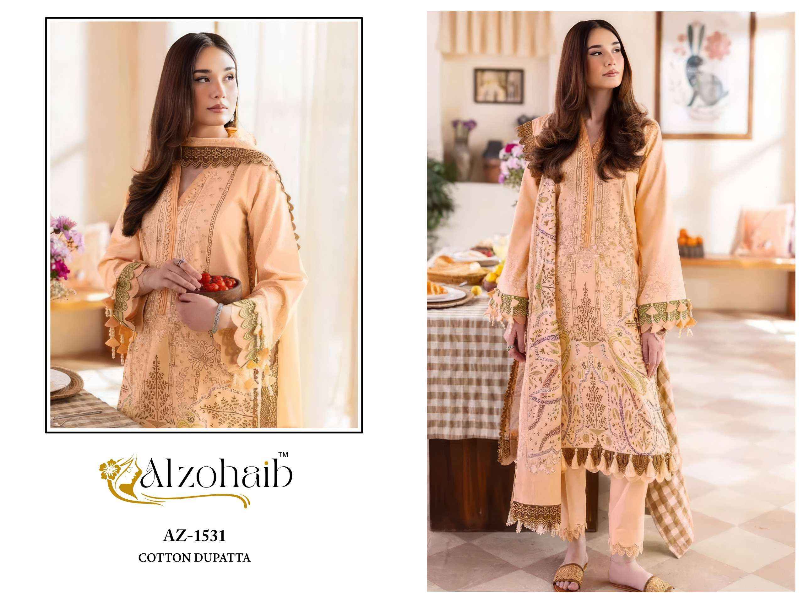 Al Zohaib Ayesha Vol 1 Cotton Dress Material 4 pcs Catalogue
