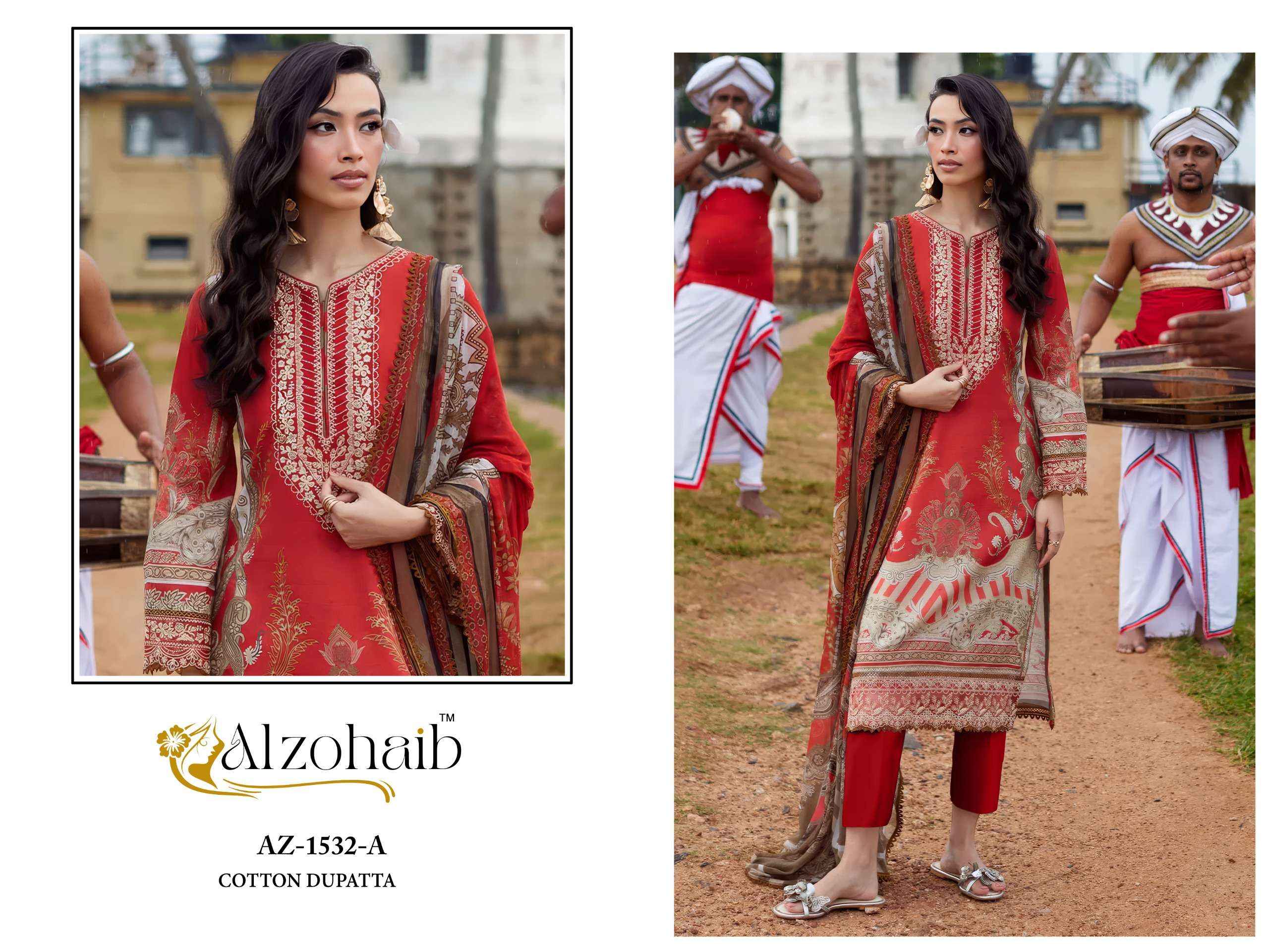 Al Zohaib Ayesha Vol 1 Cotton Dress Material 4 pcs Catalogue