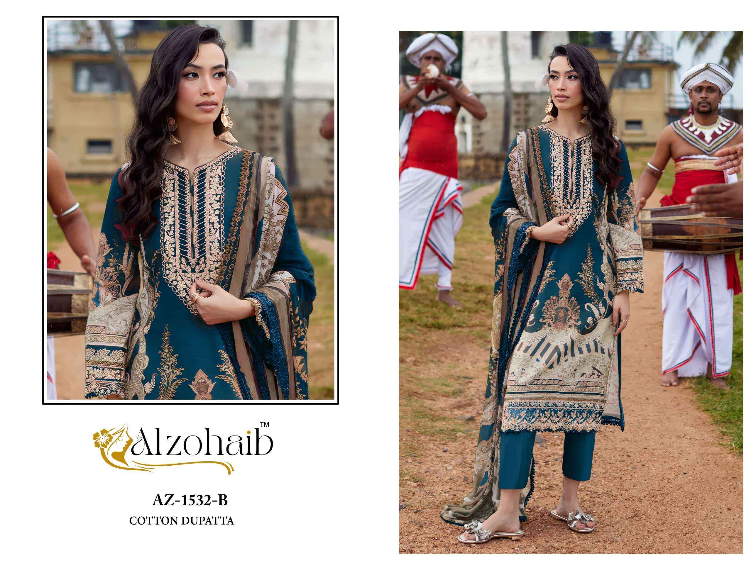 Al Zohaib Ayesha Vol 1 Cotton Dress Material 4 pcs Catalogue
