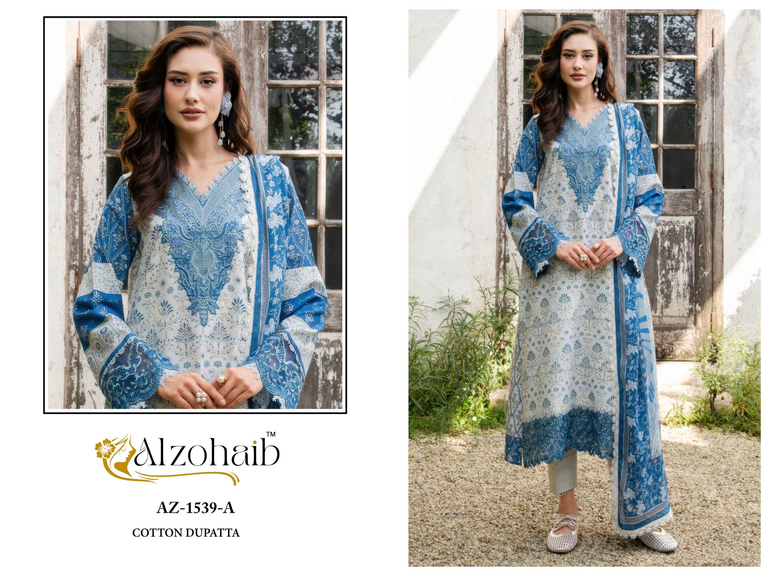 Al Zohaib Innaya Vol 1 Cotton Dress Material 4 pcs Catalogue