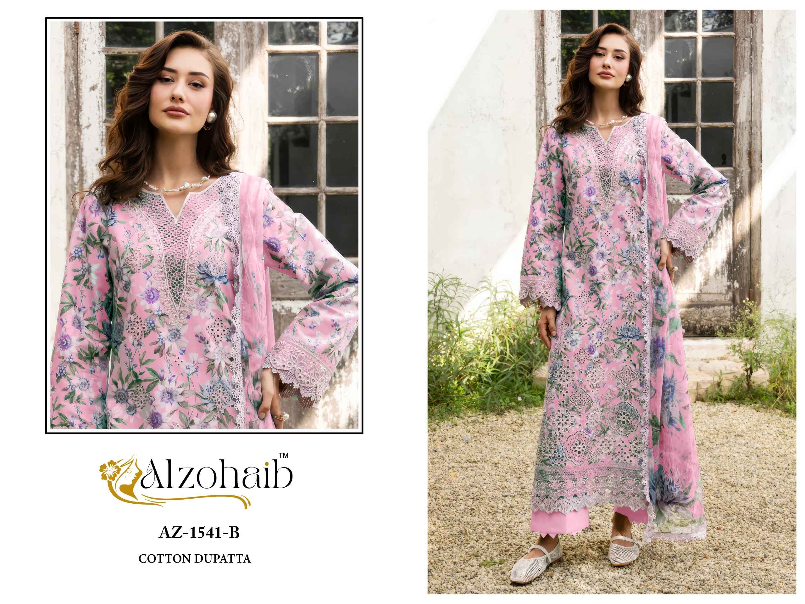 Al Zohaib Innaya Vol 1 Cotton Dress Material 4 pcs Catalogue