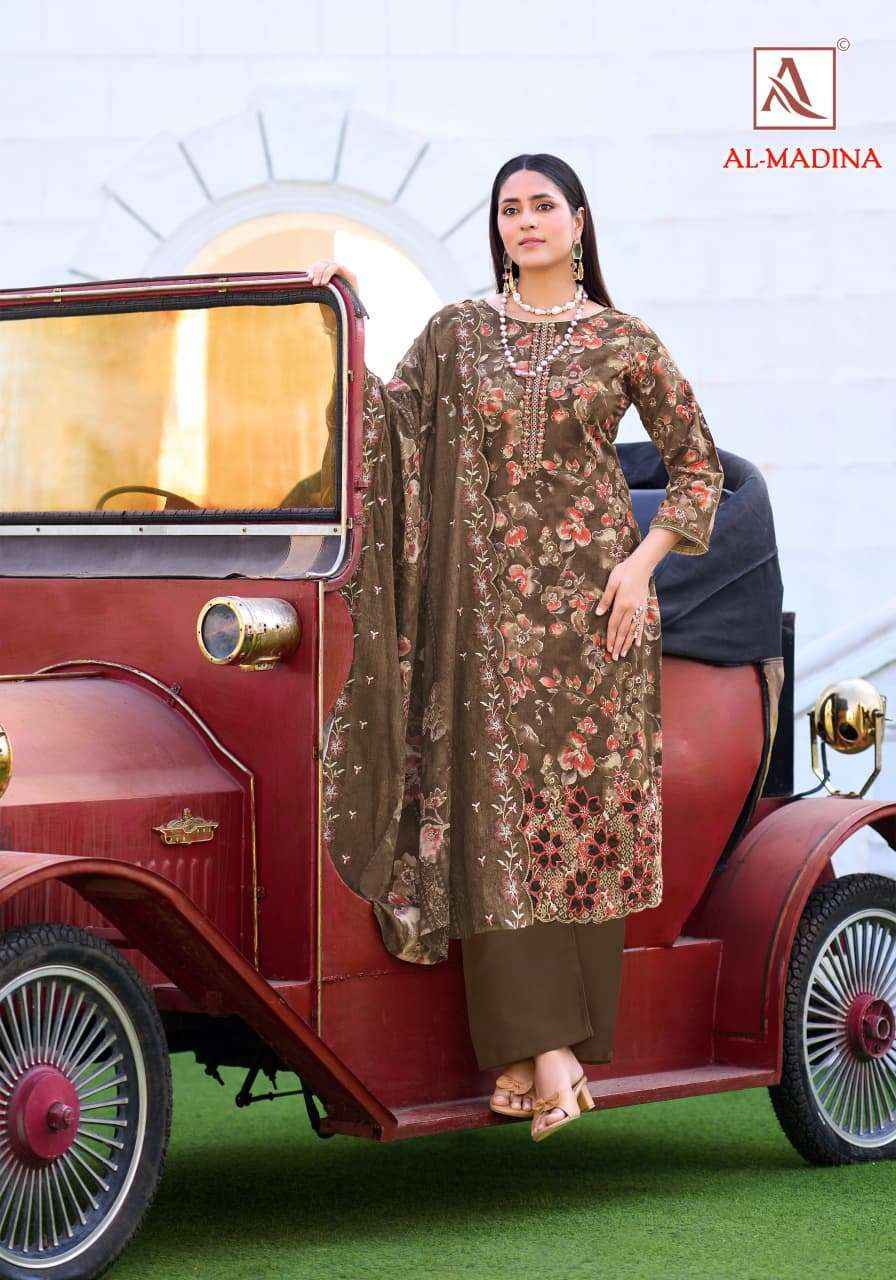 Alok Al Madina Cotton Dress Material 6 pcs Catalogue